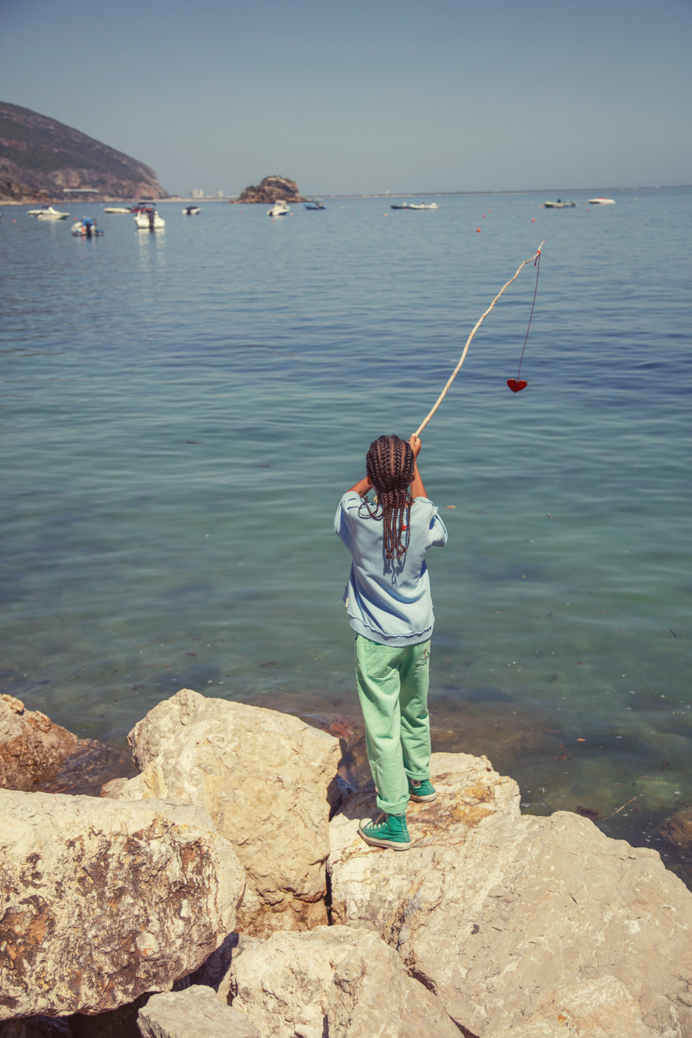 Piupiuchick - short sleeve sweatshirt - blue with A print