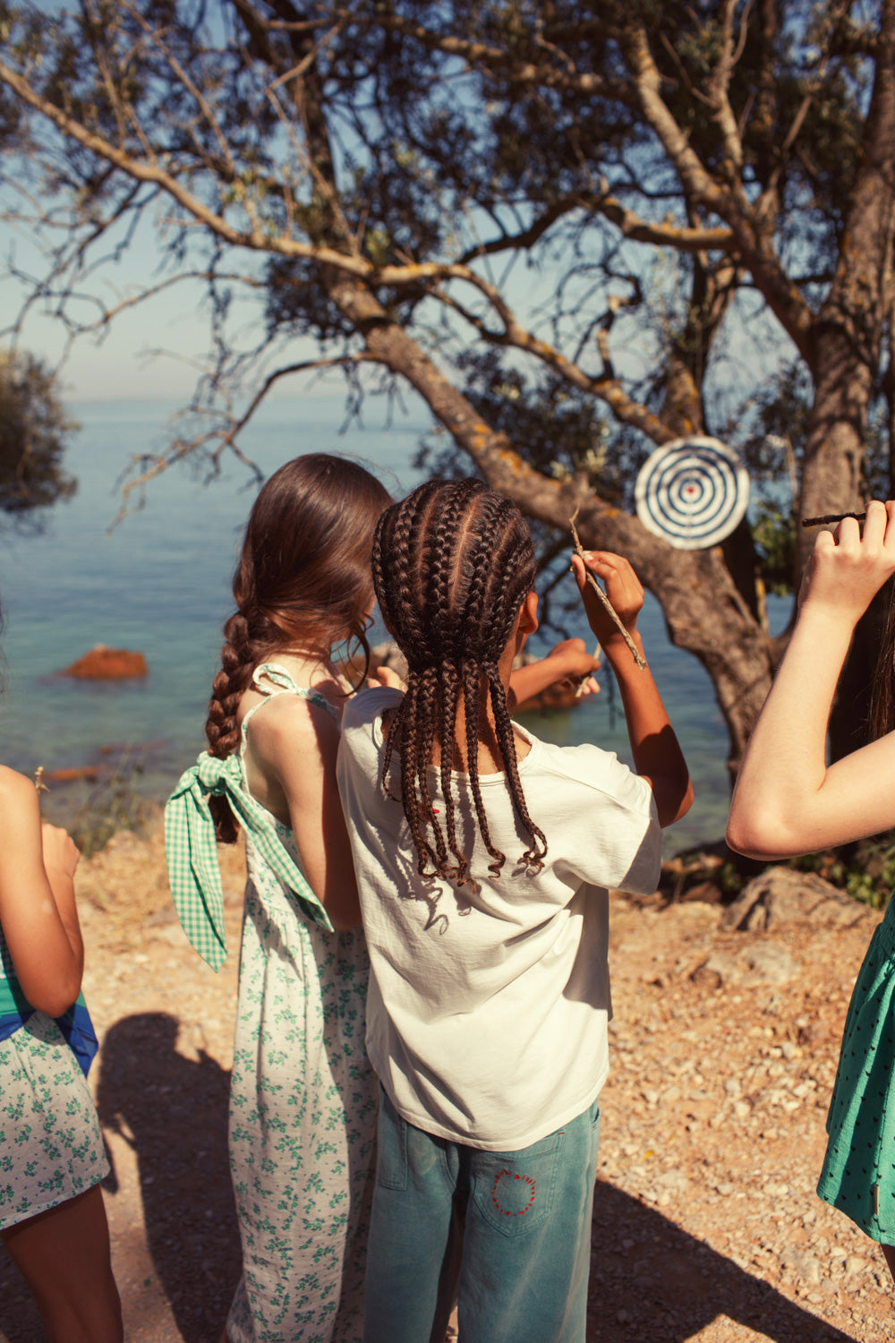 Piupiuchick - tshirt - ecru with peace print