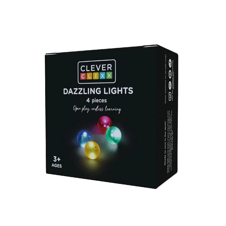 Cleverclixx - ball run dazzling lights 4 stuks