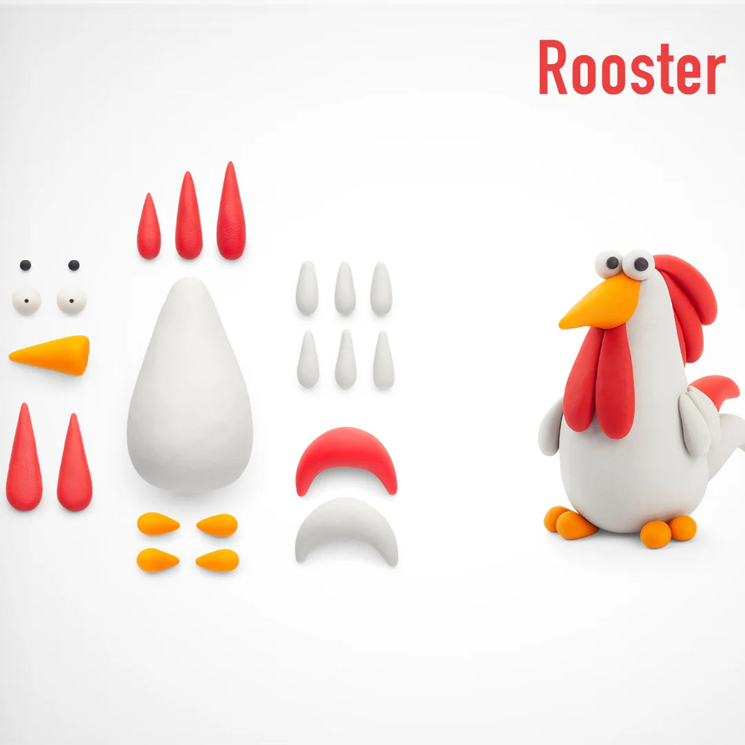 Hey Clay - rooster - 3 cans