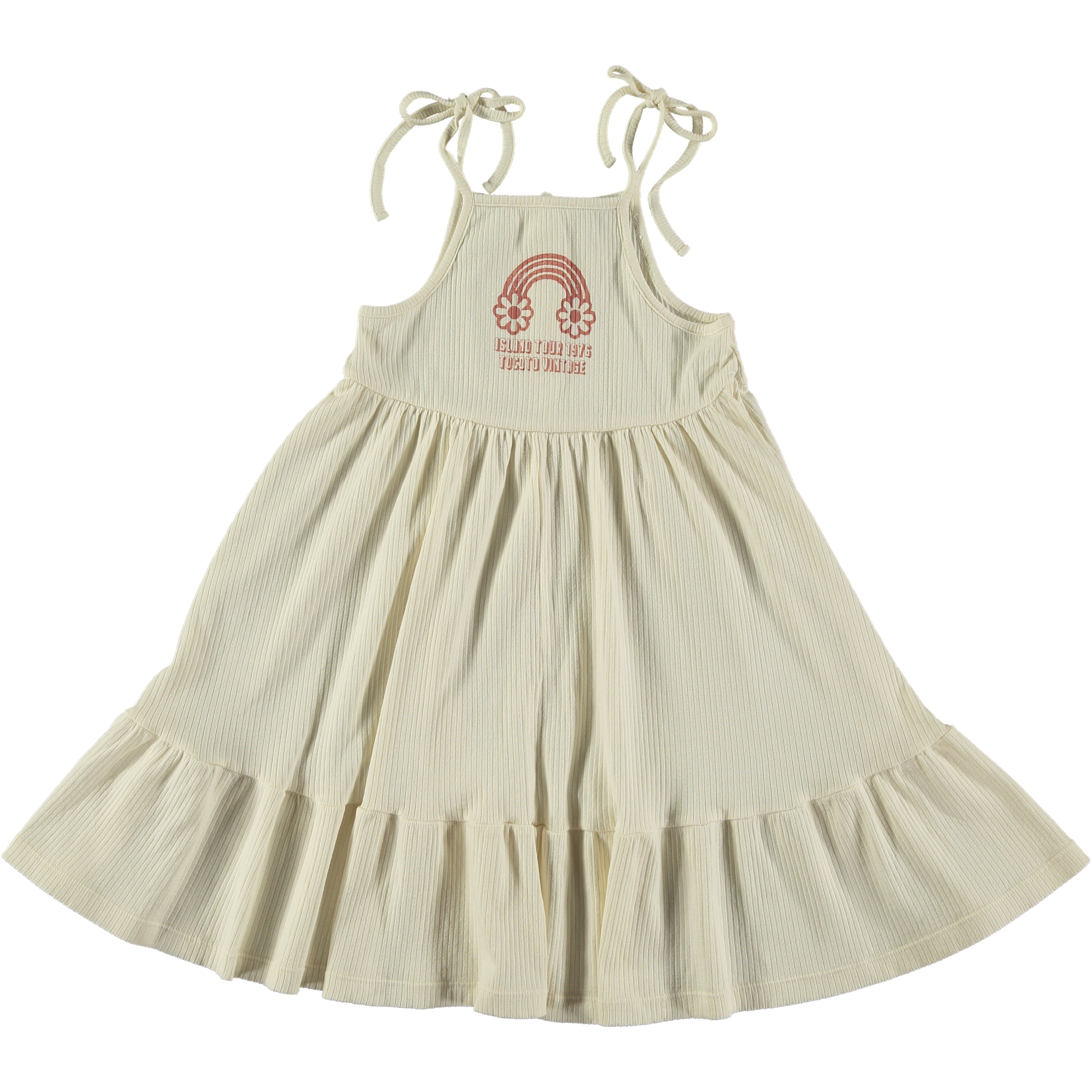 Tocoto Vintage - insland tour ribbed dress - green