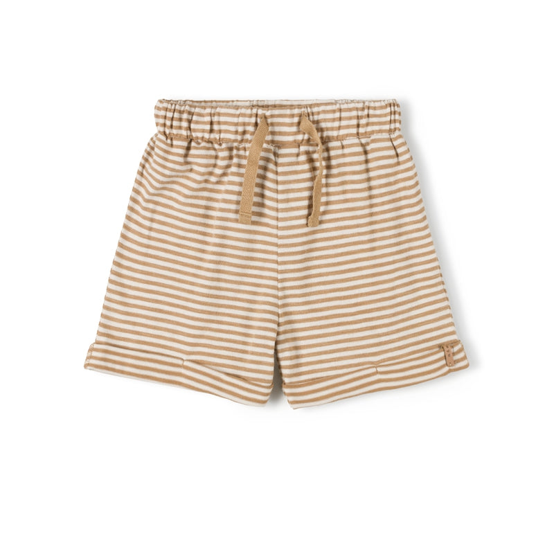 Nixnut - lace short - caramel stripe