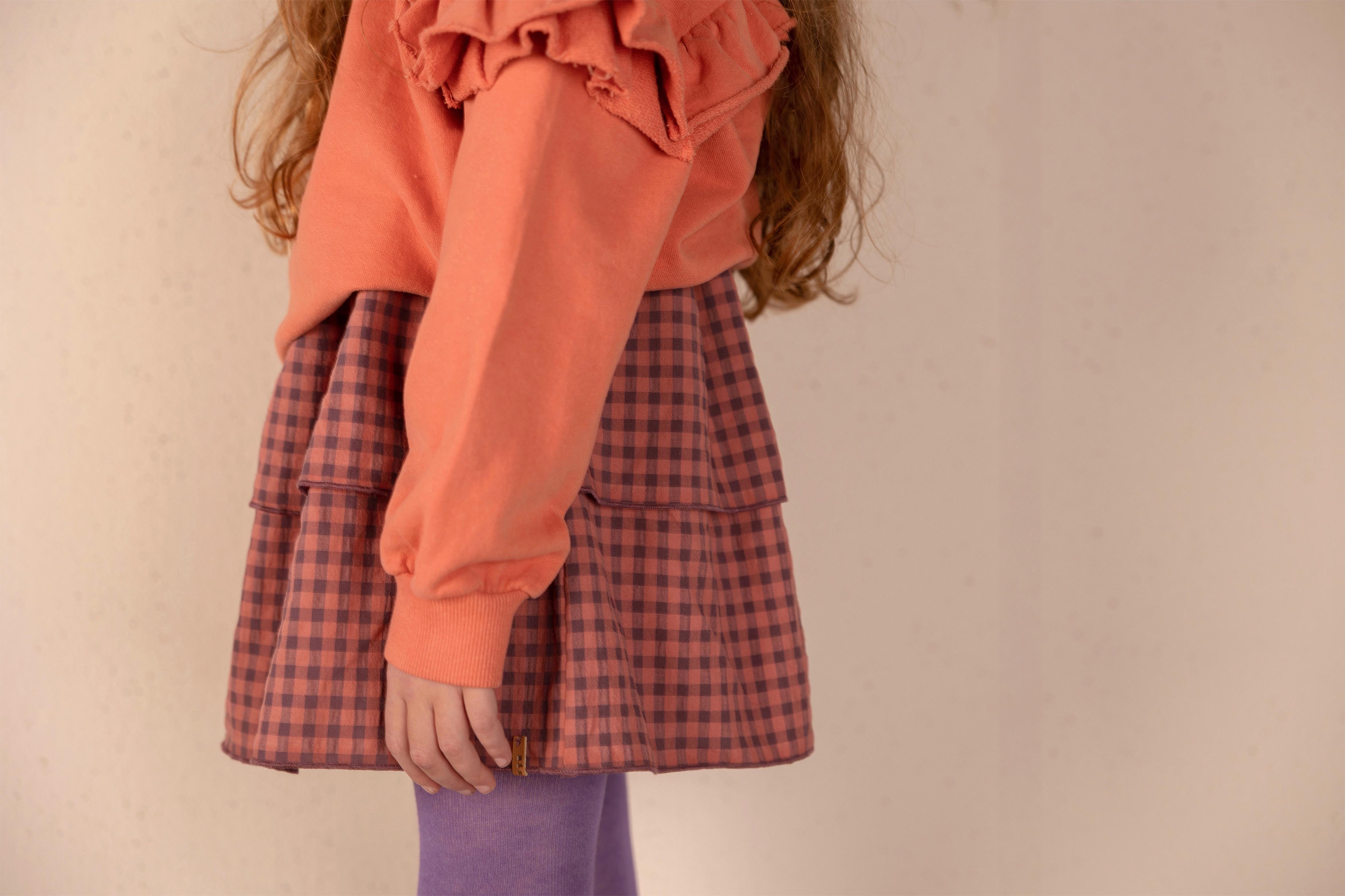 Nixnut - ply skirt - spice checkered