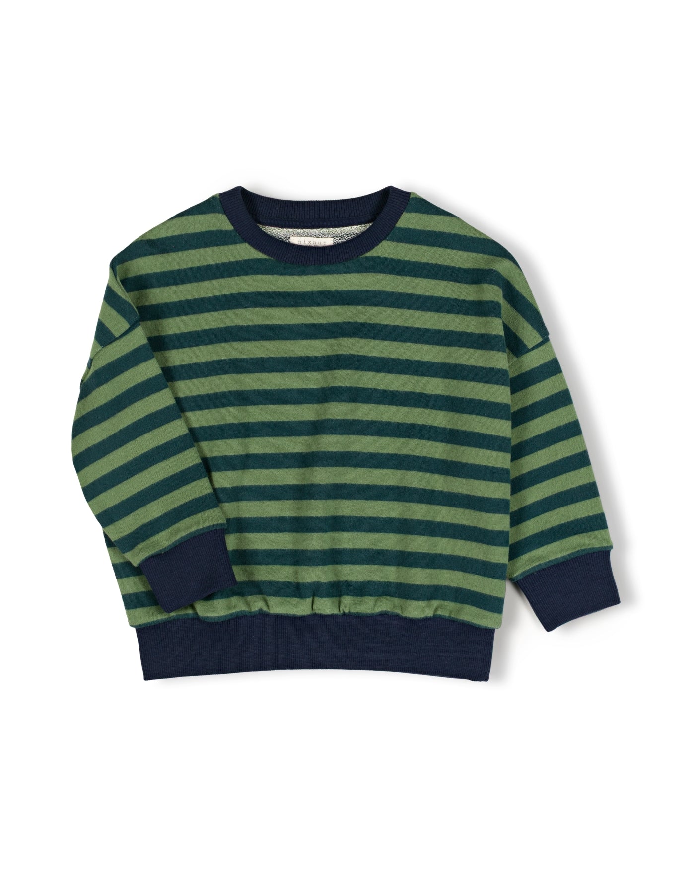 Nixnut - rel sweater - moss stripe