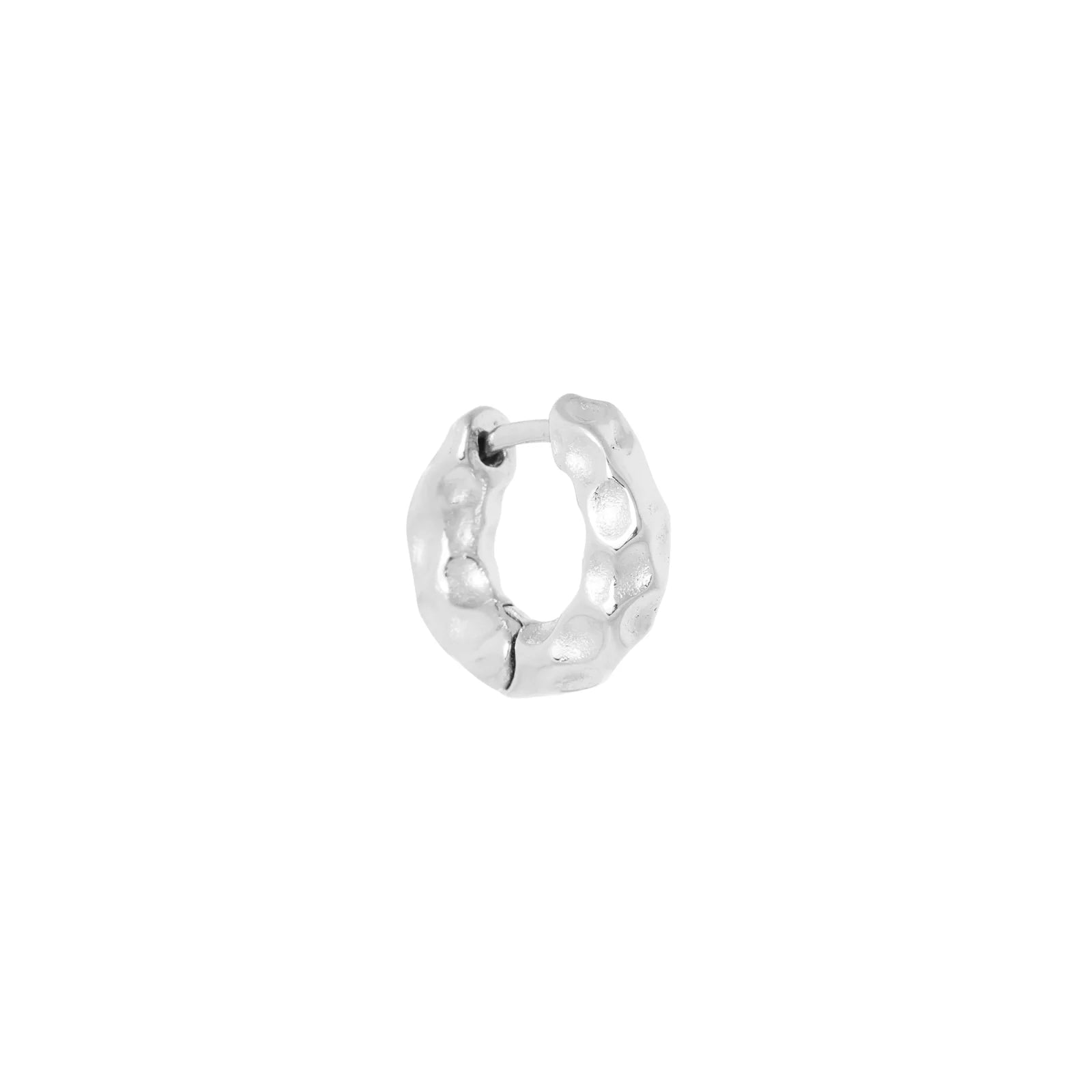 Label Kiki - solid gloss hoop silver
