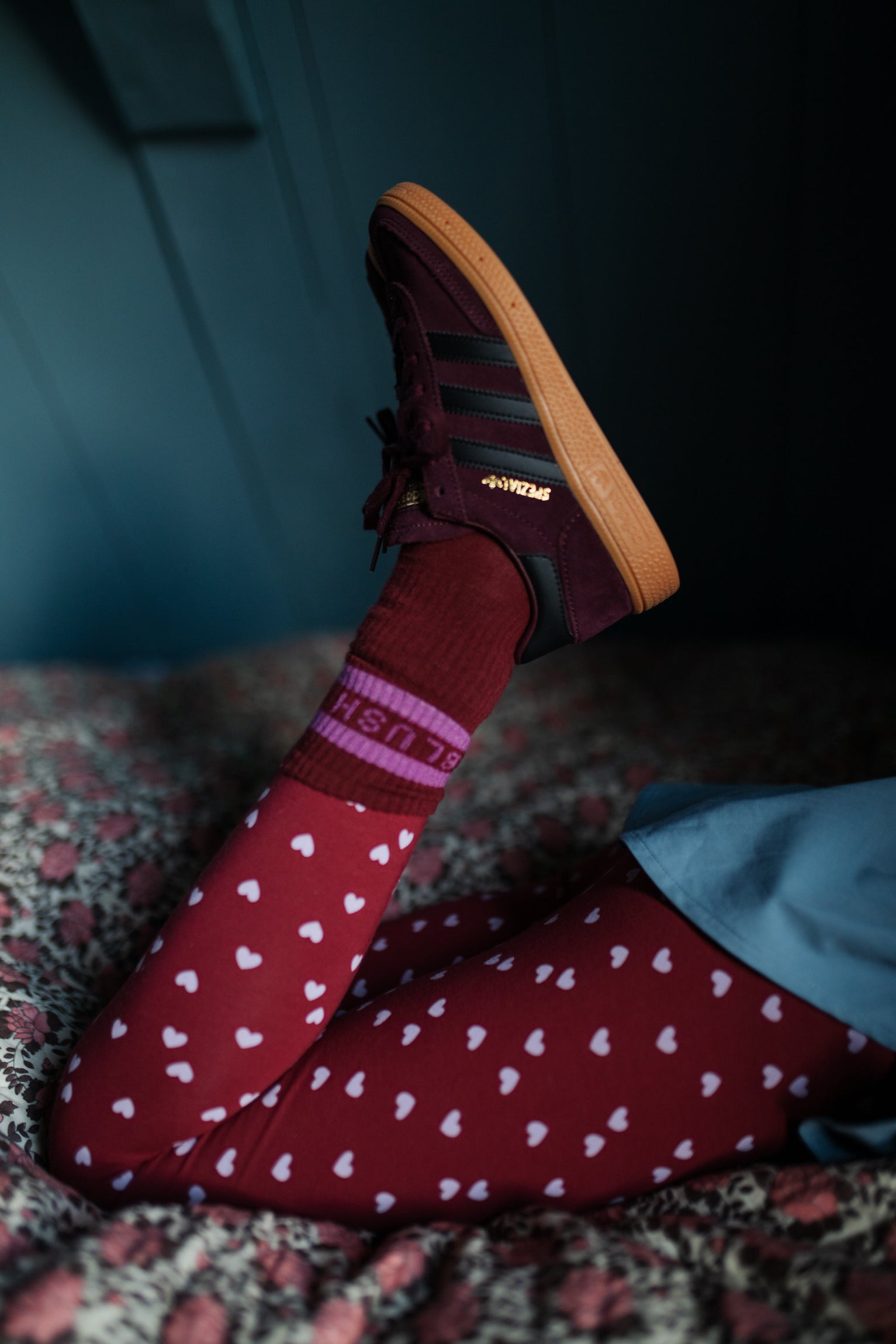 Petit Blush - sport socks - garnet/orchid