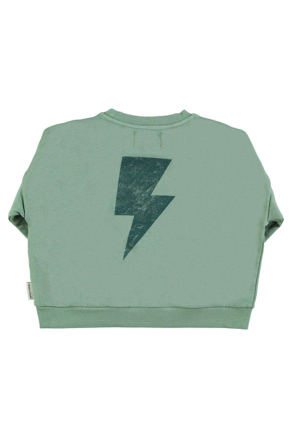 Piupiuchick - sweatshirt - green with rock & roll print