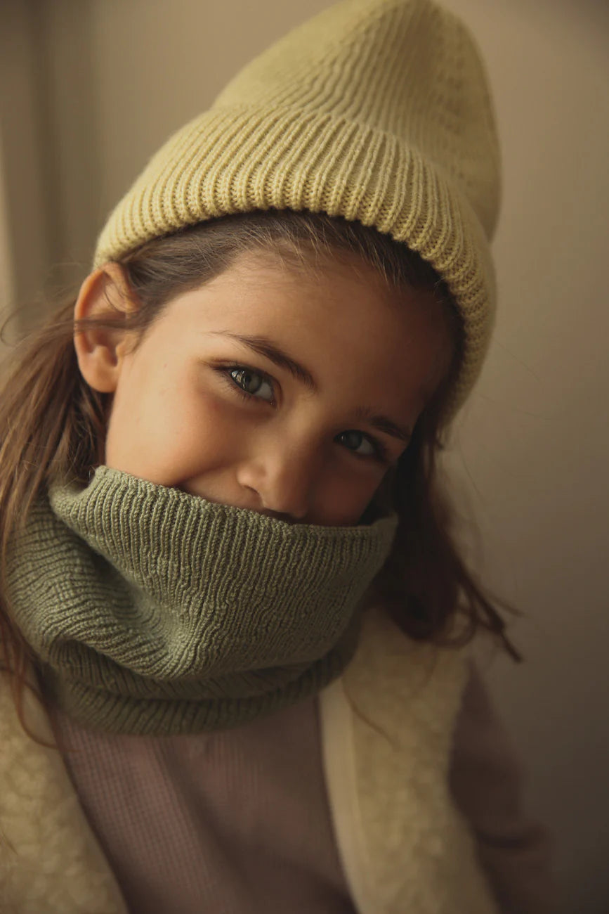 Hvid - tube scarf - artichoke
