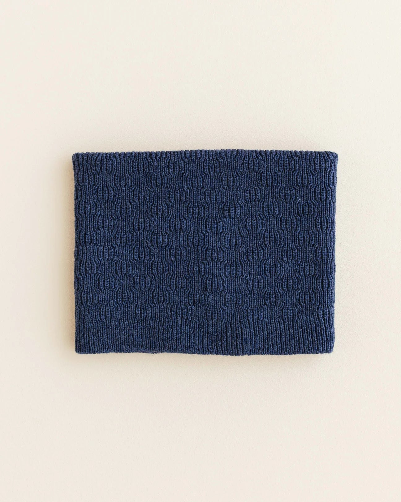 Hvid - tube scarf - blue