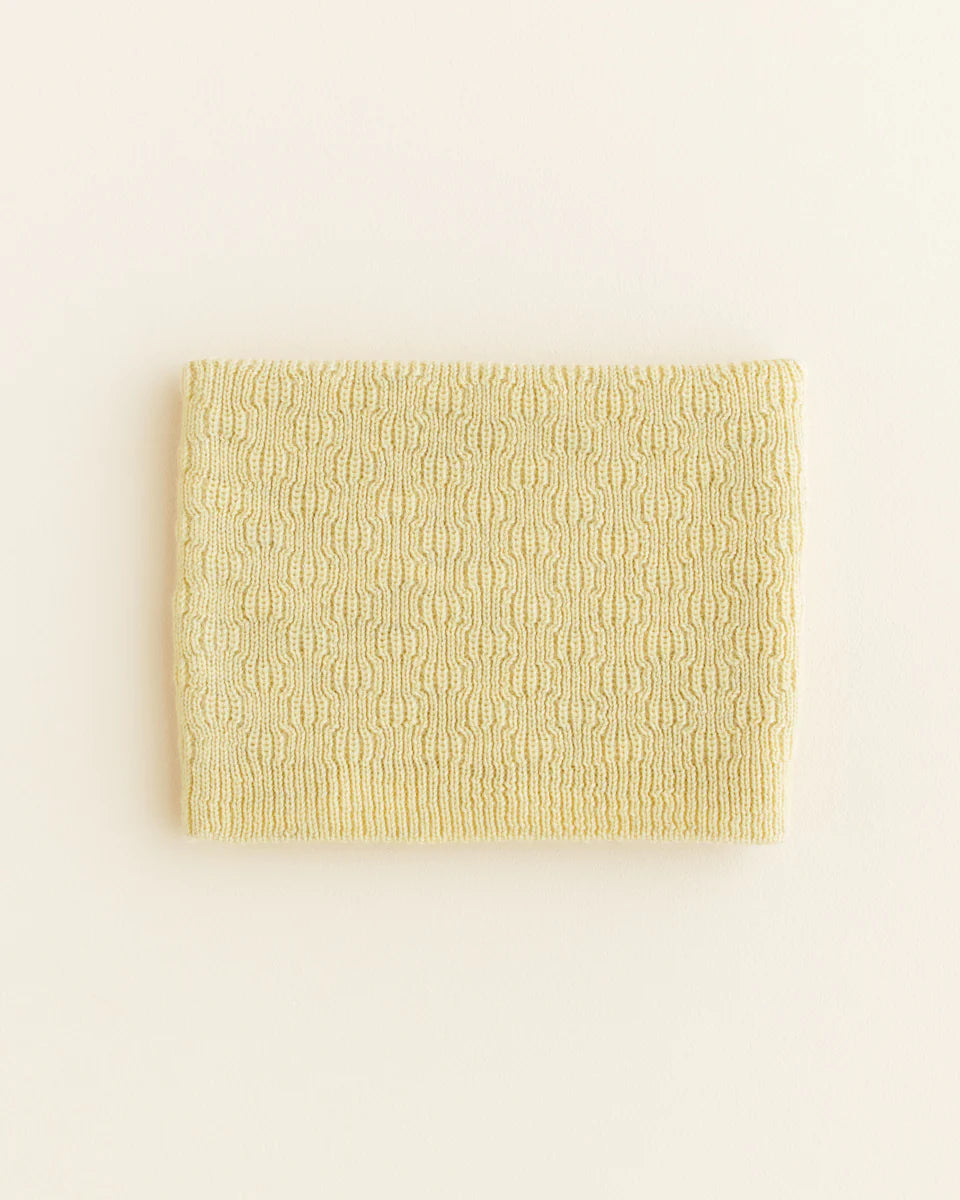Hvid - tube scarf - light yellow