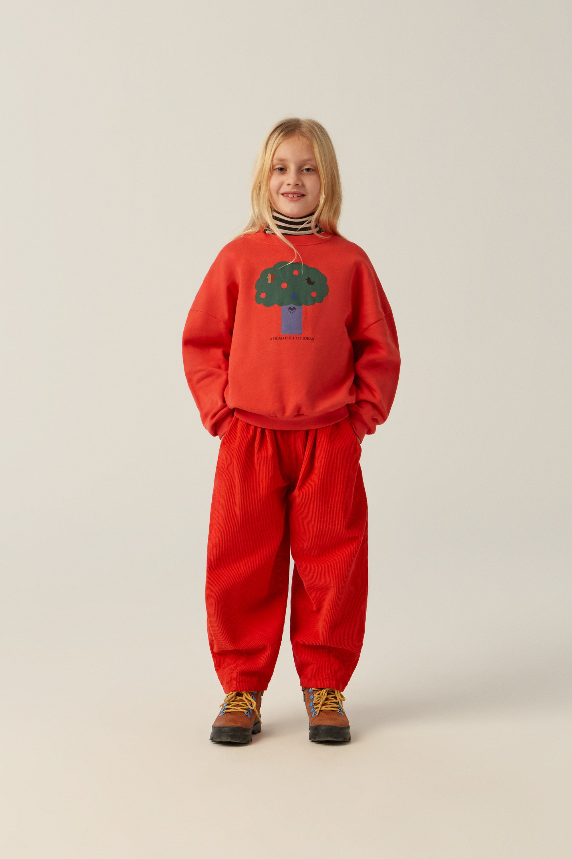 The Campamento - big tree sweatshirt - red