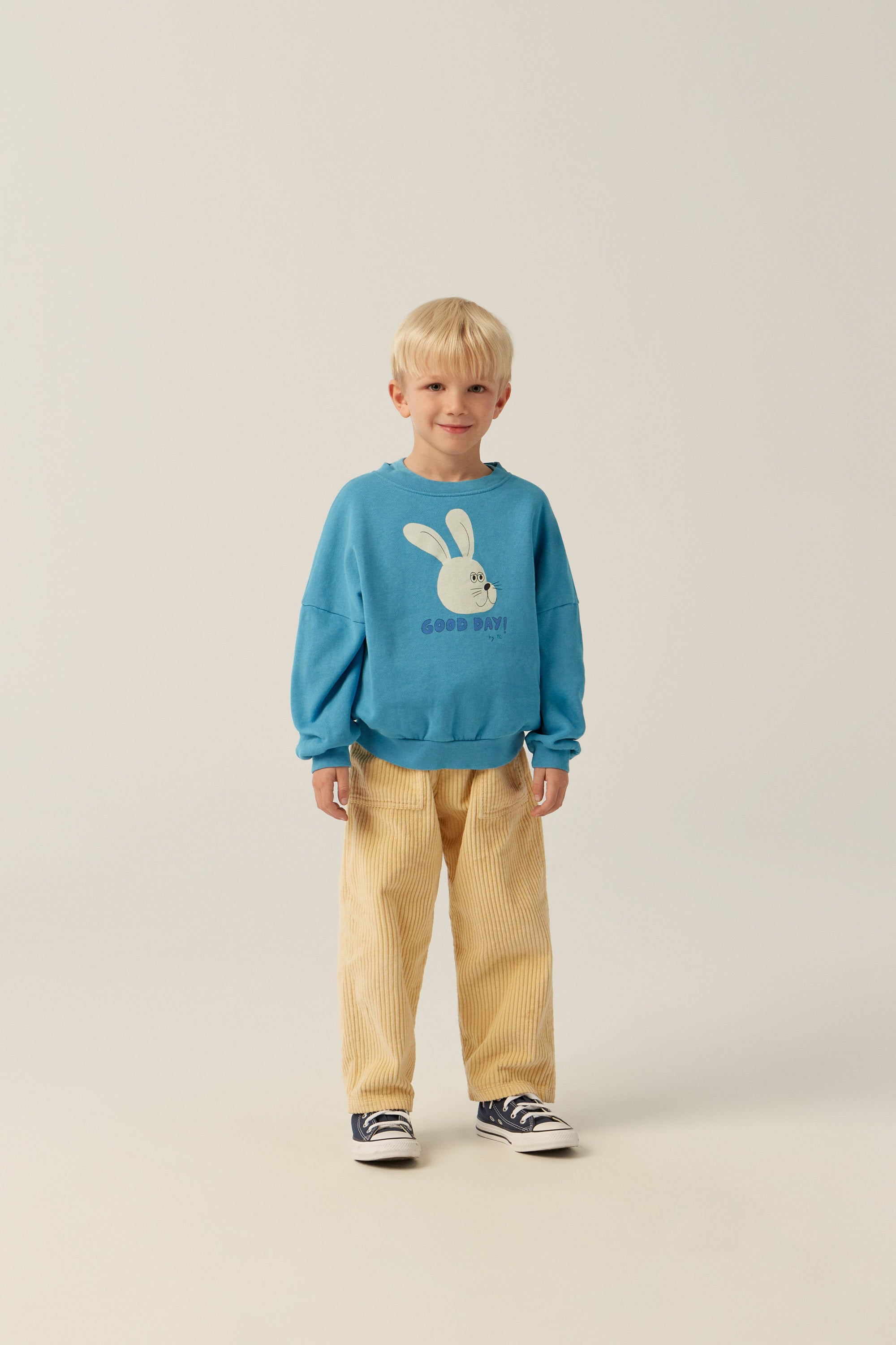 The Campamento - rabbit blue sweatshirt - light blue