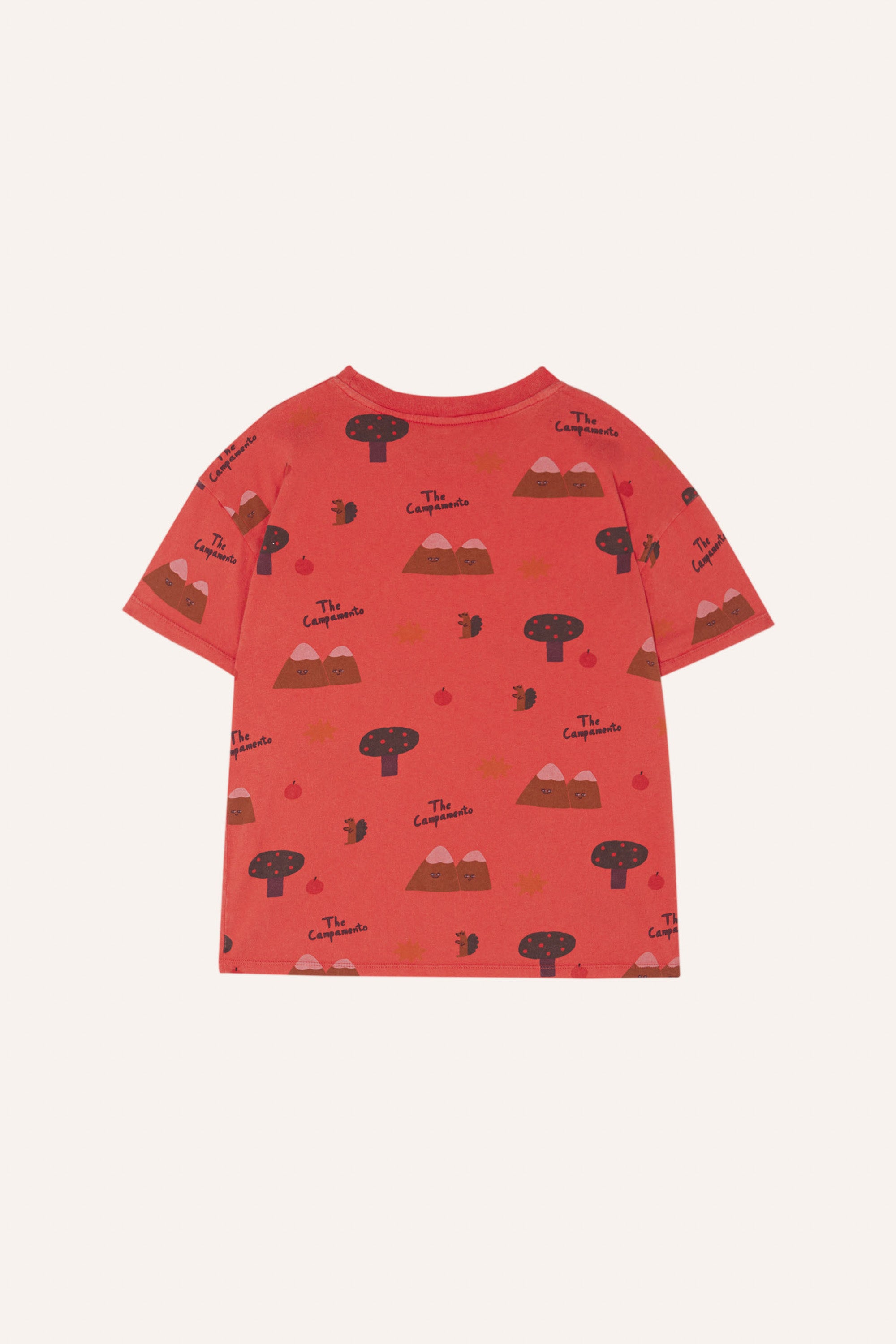 The Campamento - mountains tshirt - red