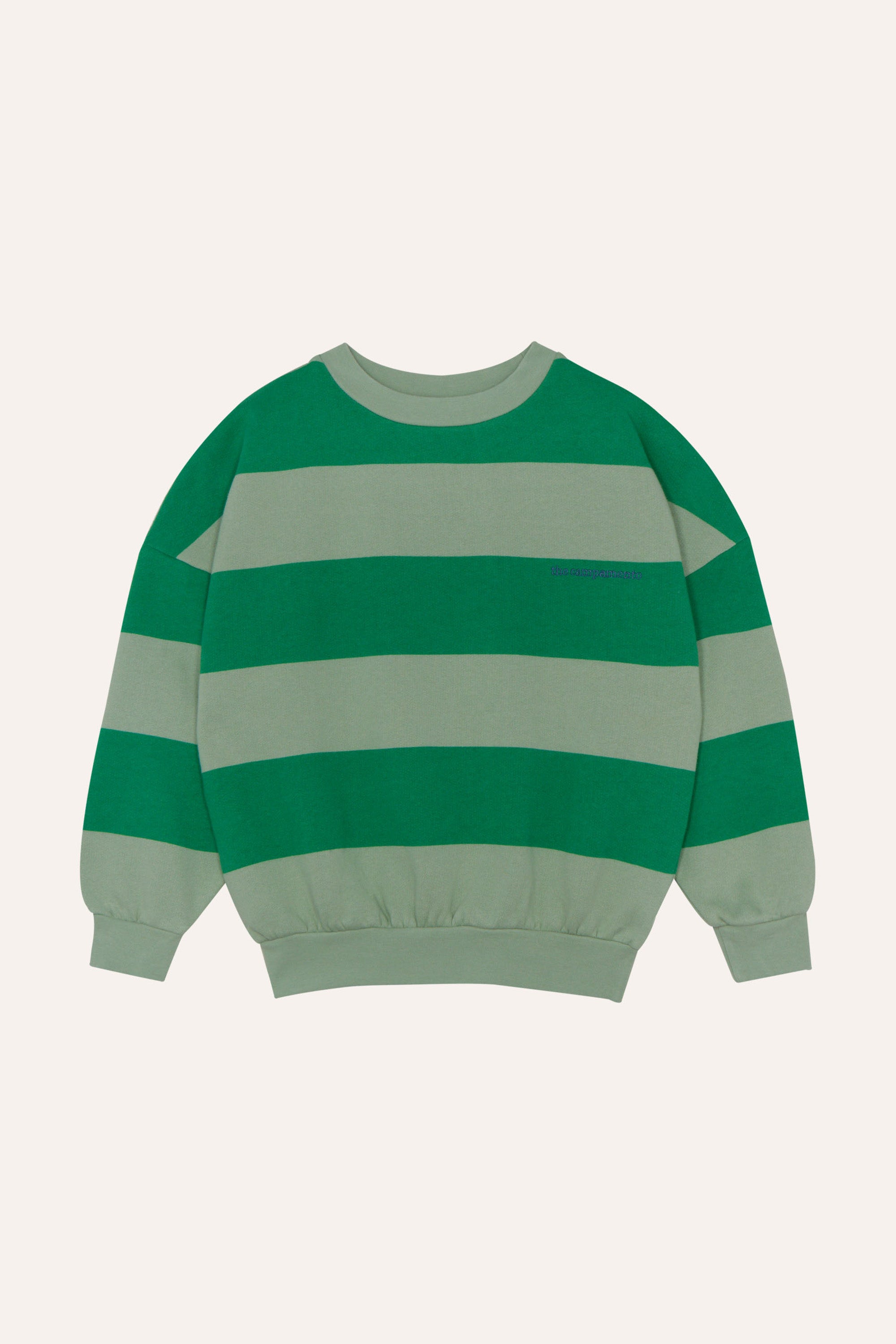 The Campamento - green stripes sweatshirt - green
