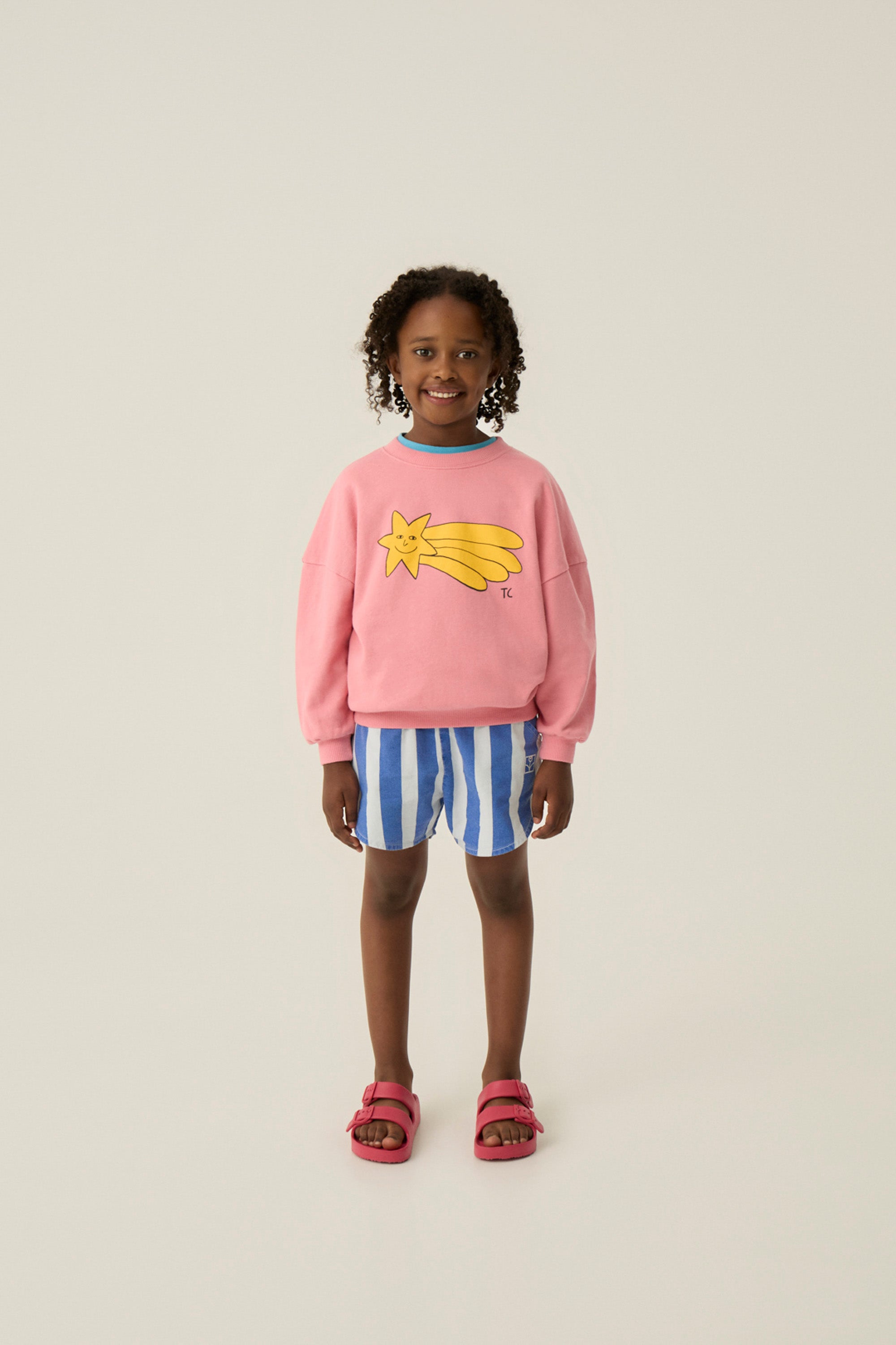 The Campamento - falling star sweatshirt - pink