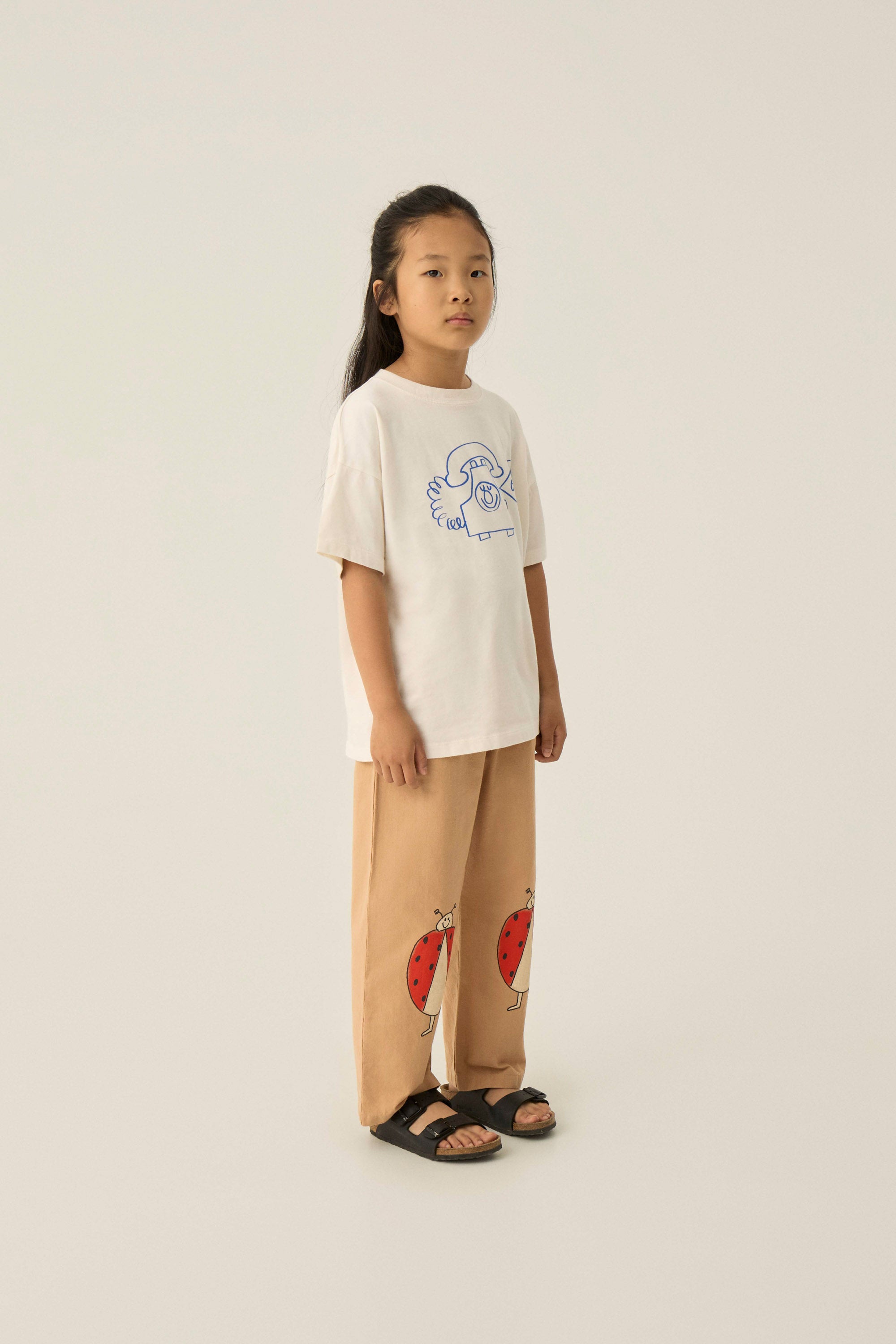 The Campamento - phone oversized tshirt - ecru