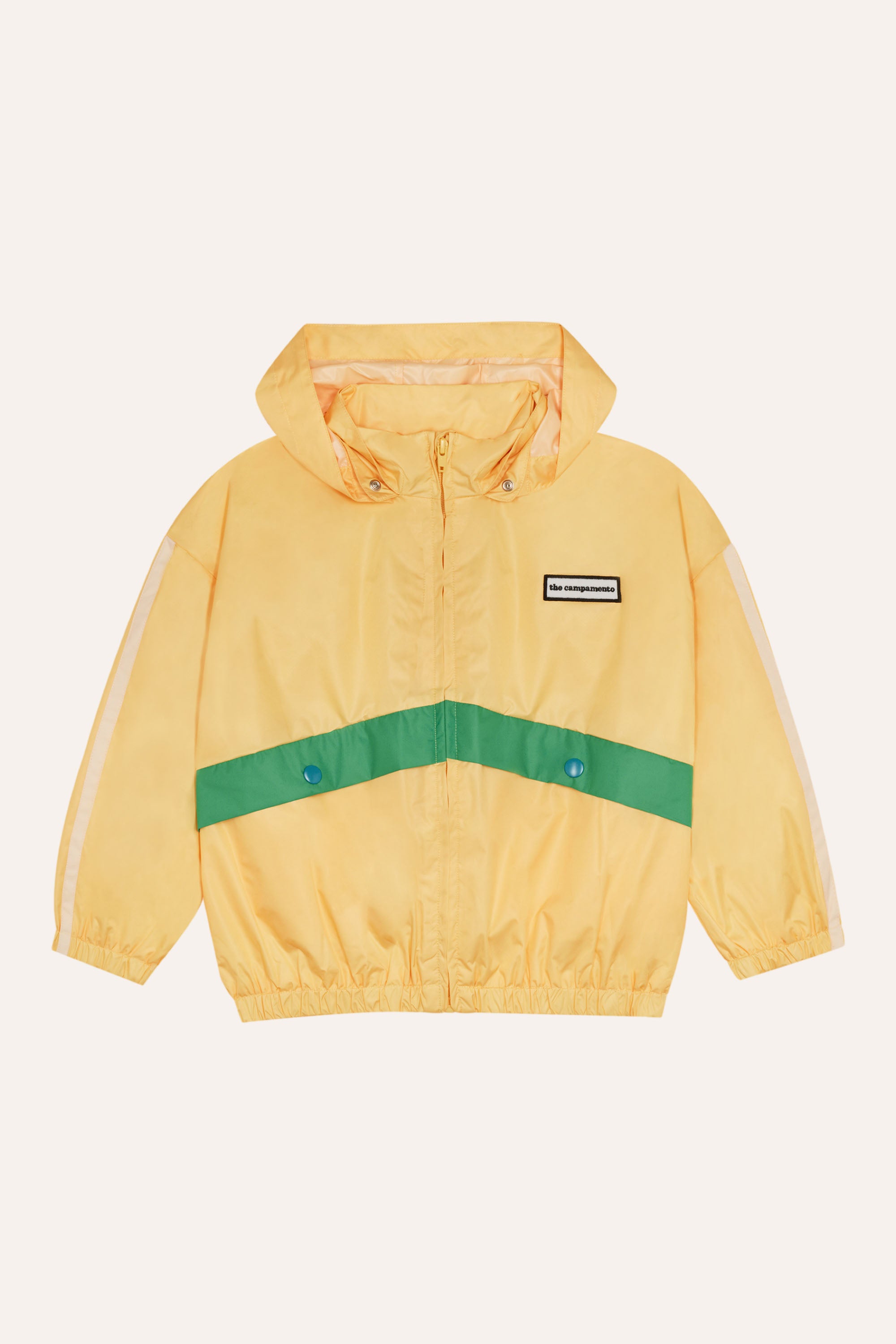 The Campamento - yellow color block jacket - yellow