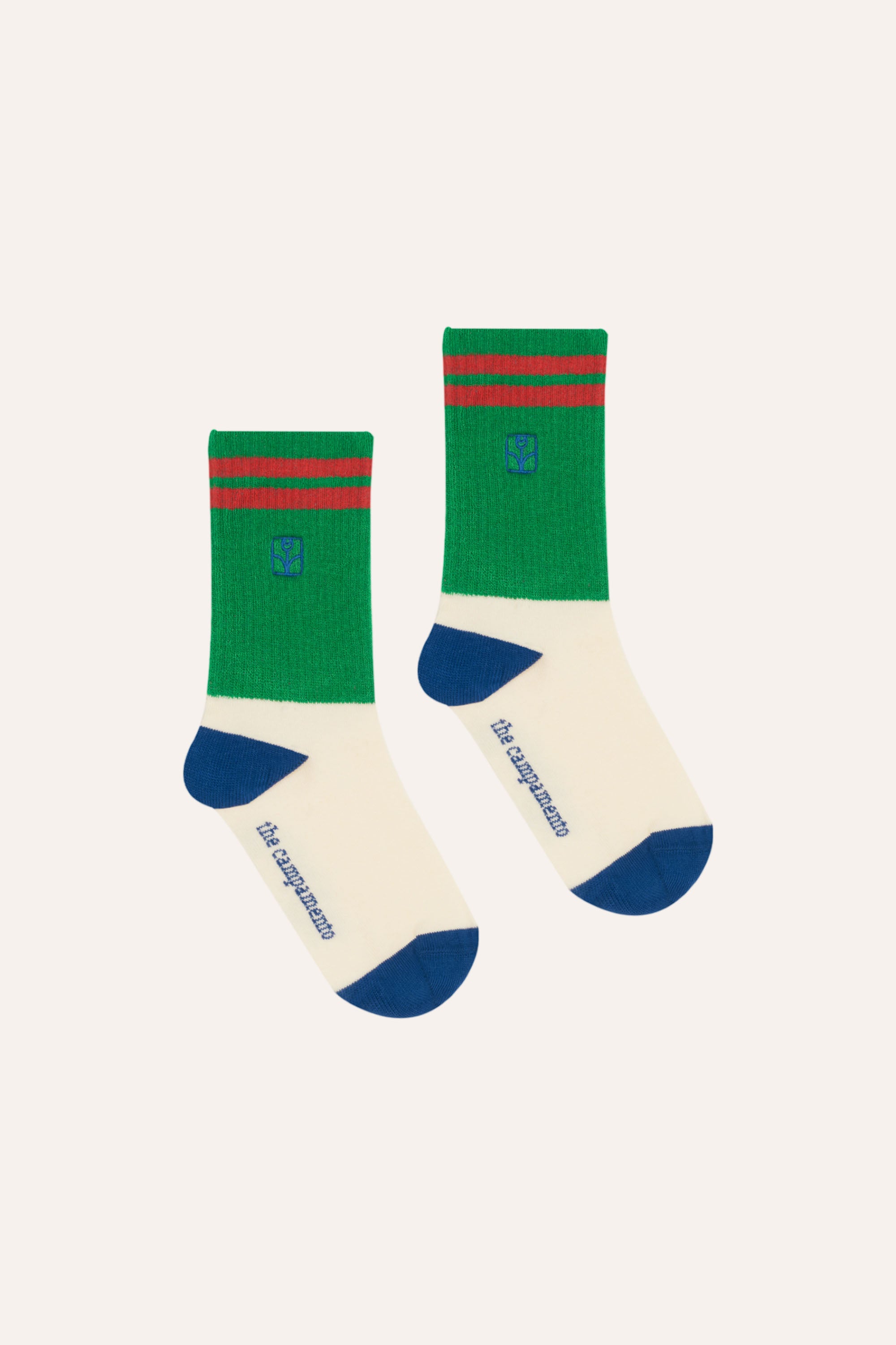 The Campamento - color block socks - green