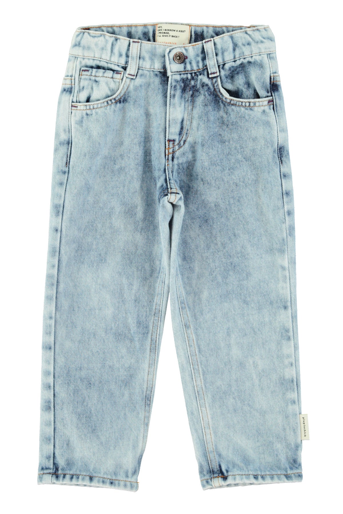 Piupiuchick - unisex trousers - washed blue denim
