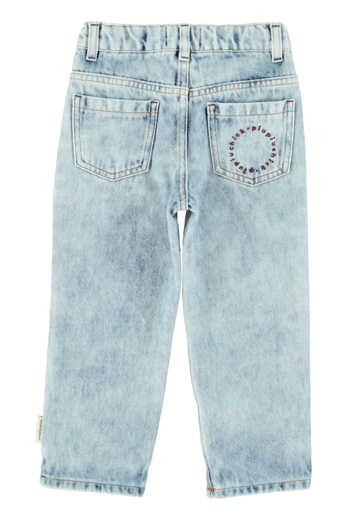 Piupiuchick - unisex trousers - washed blue denim
