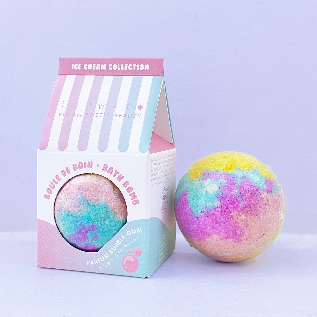 Inuwet - bath bomb - bubblegum
