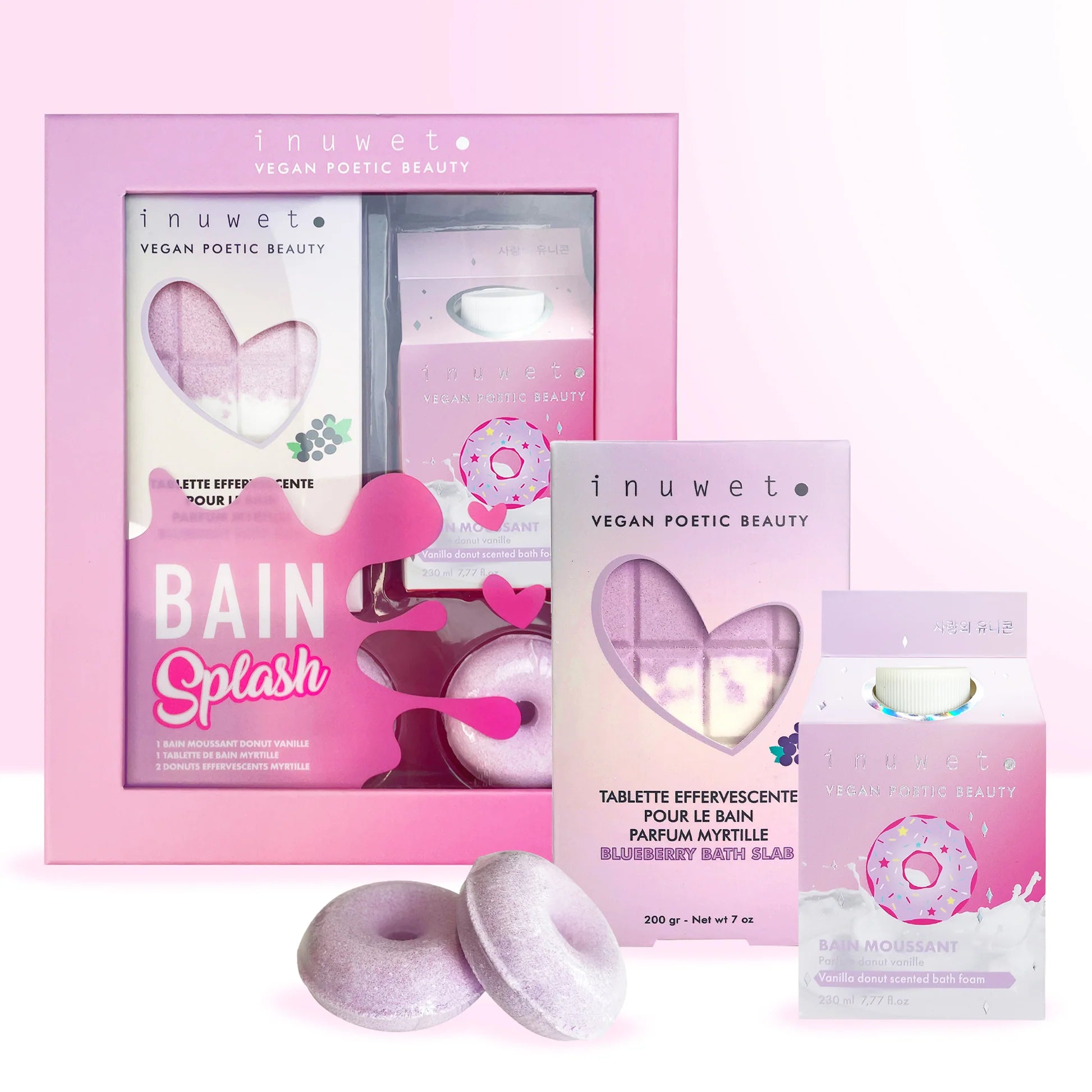 Inuwet - bath gift set - donut