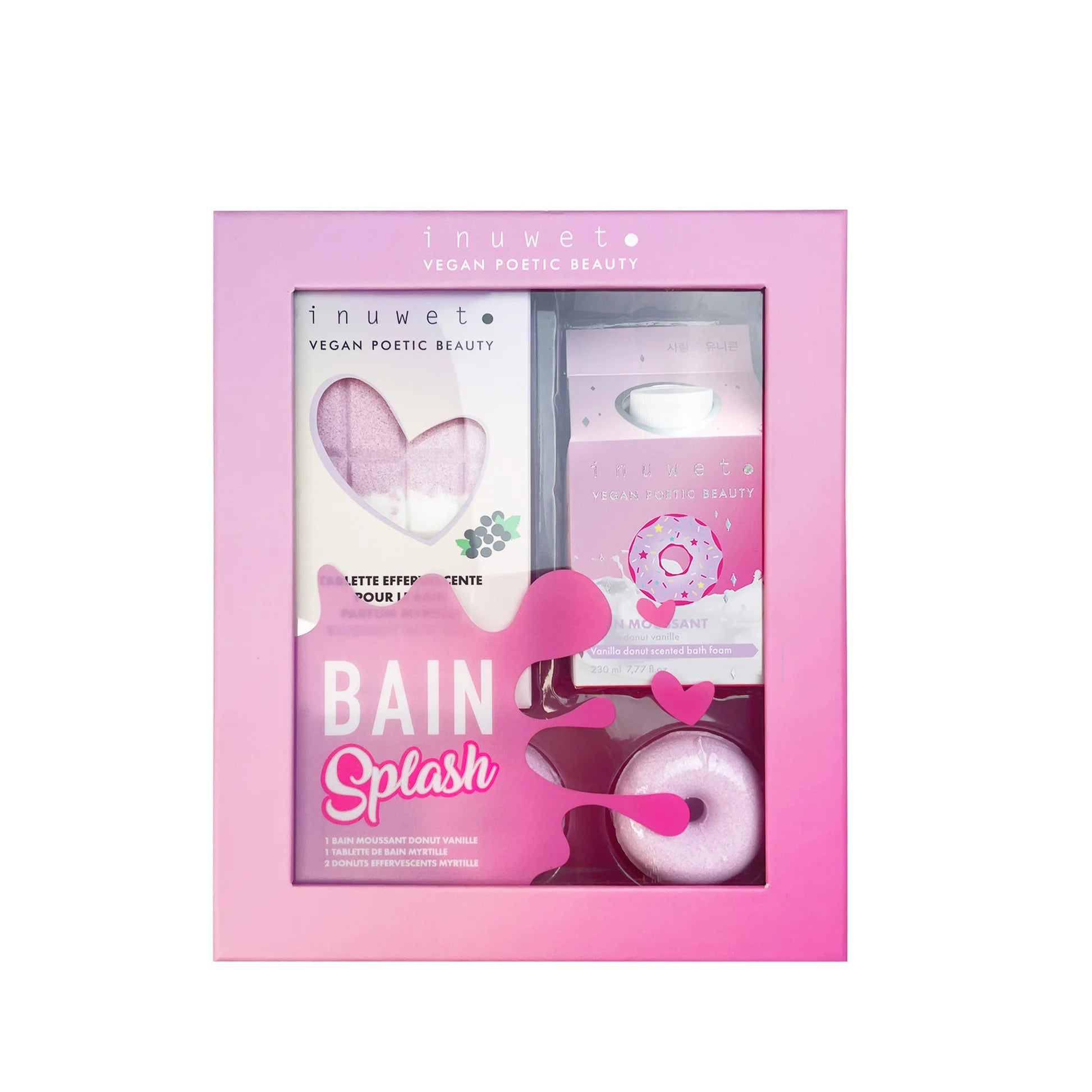 Inuwet - bath gift set - donut
