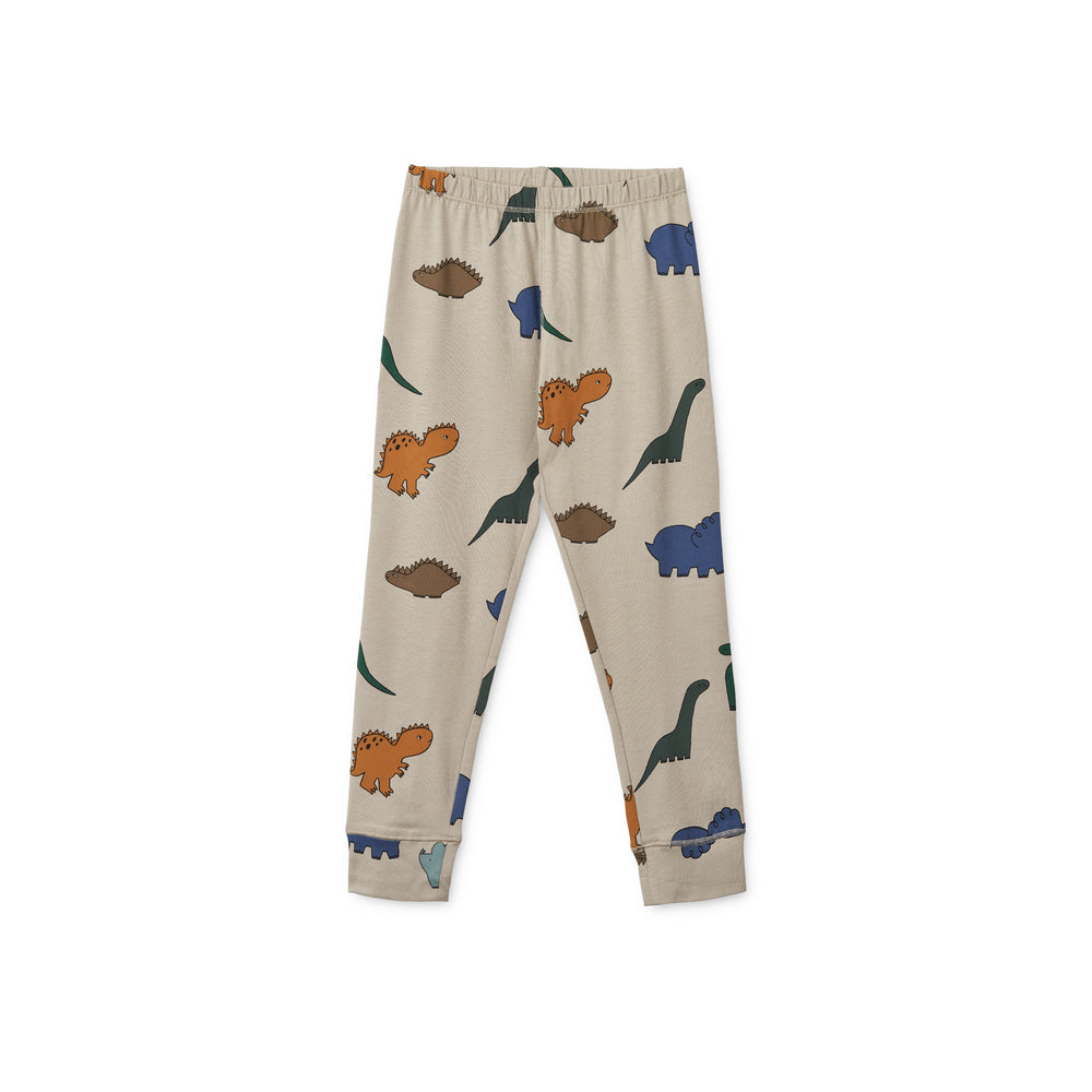 Liewood - wilhelm printed pyjamas set - dinosaurs / mist