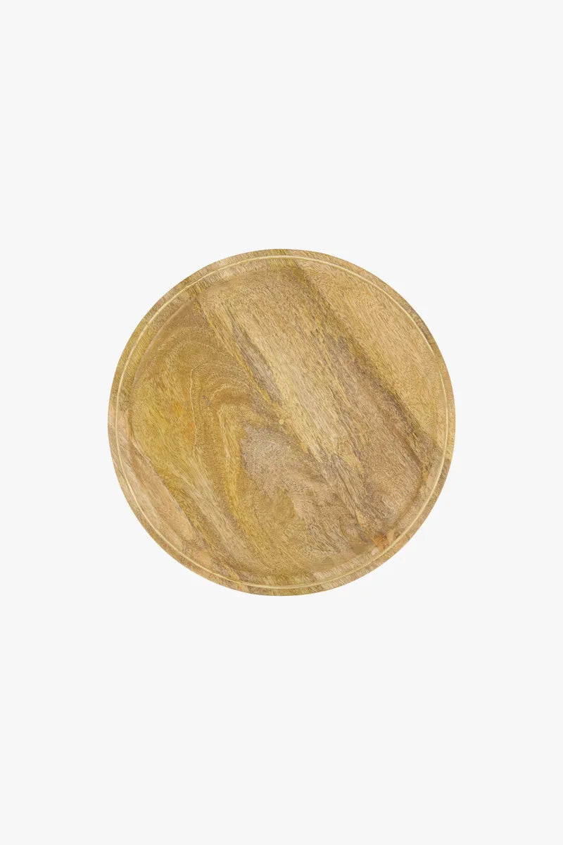 Zusss - houten styling bord 30cm - naturel/goud