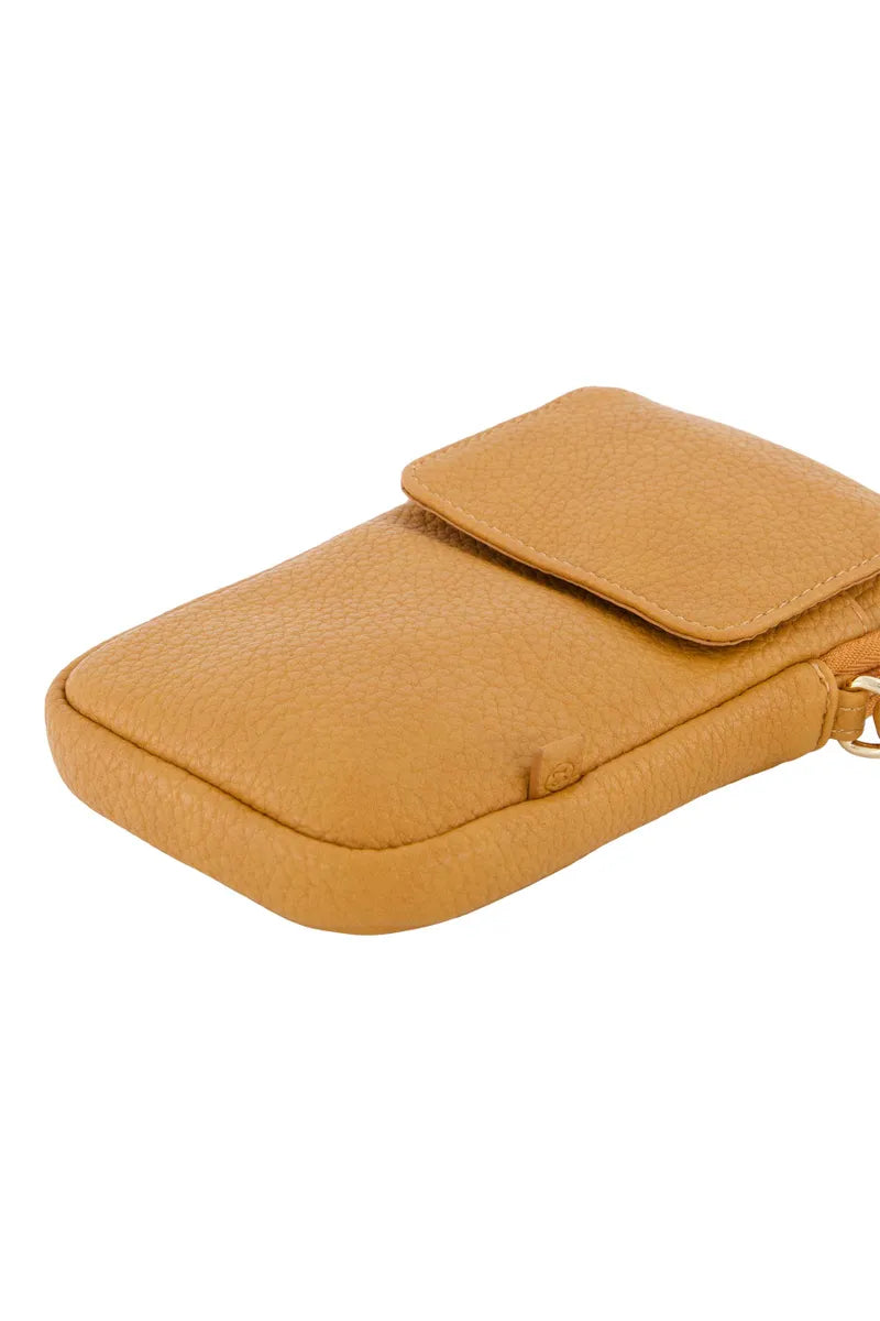 Zusss - telefoontasje vega leer - camel