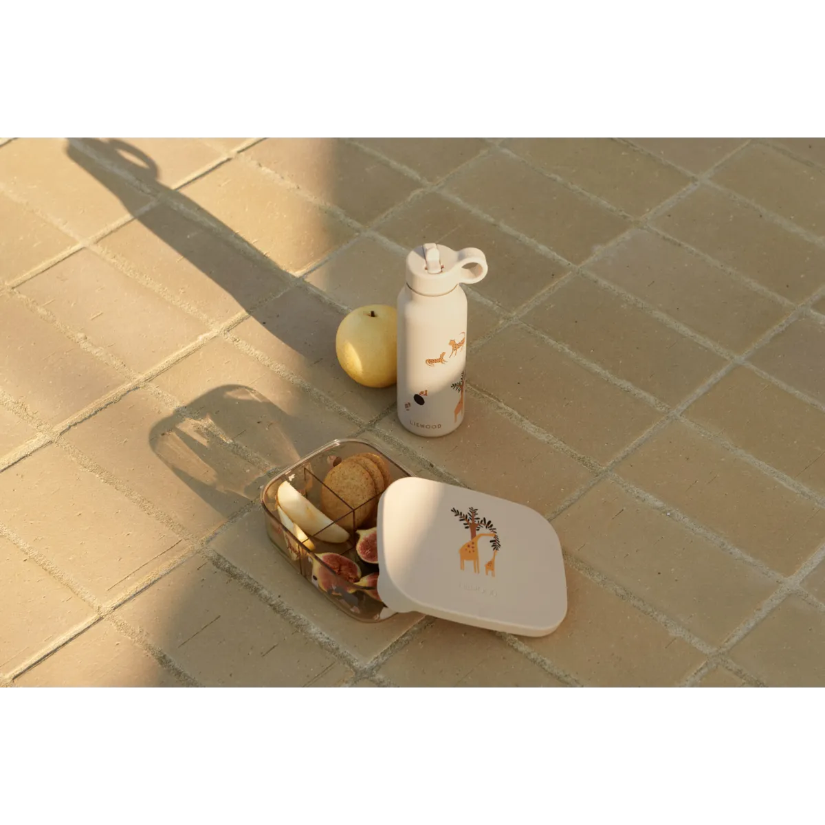 Liewood - falk water bottle - all together / sandy