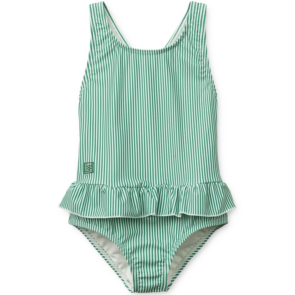 Liewood - amara stripe swimsuit - bright garden / creme de la creme