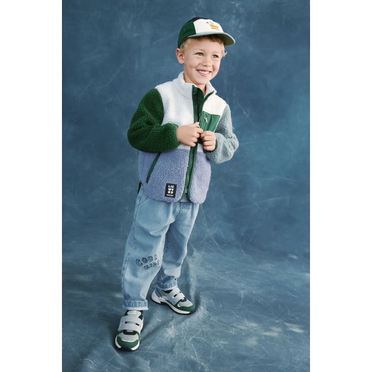 Liewood - nolan pile jacket - dusty lavender mix