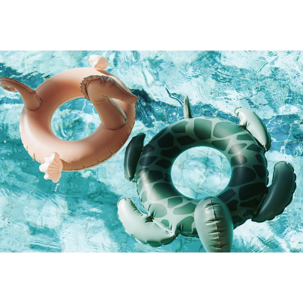 Liewood - phoebe turtle swim ring - faune green