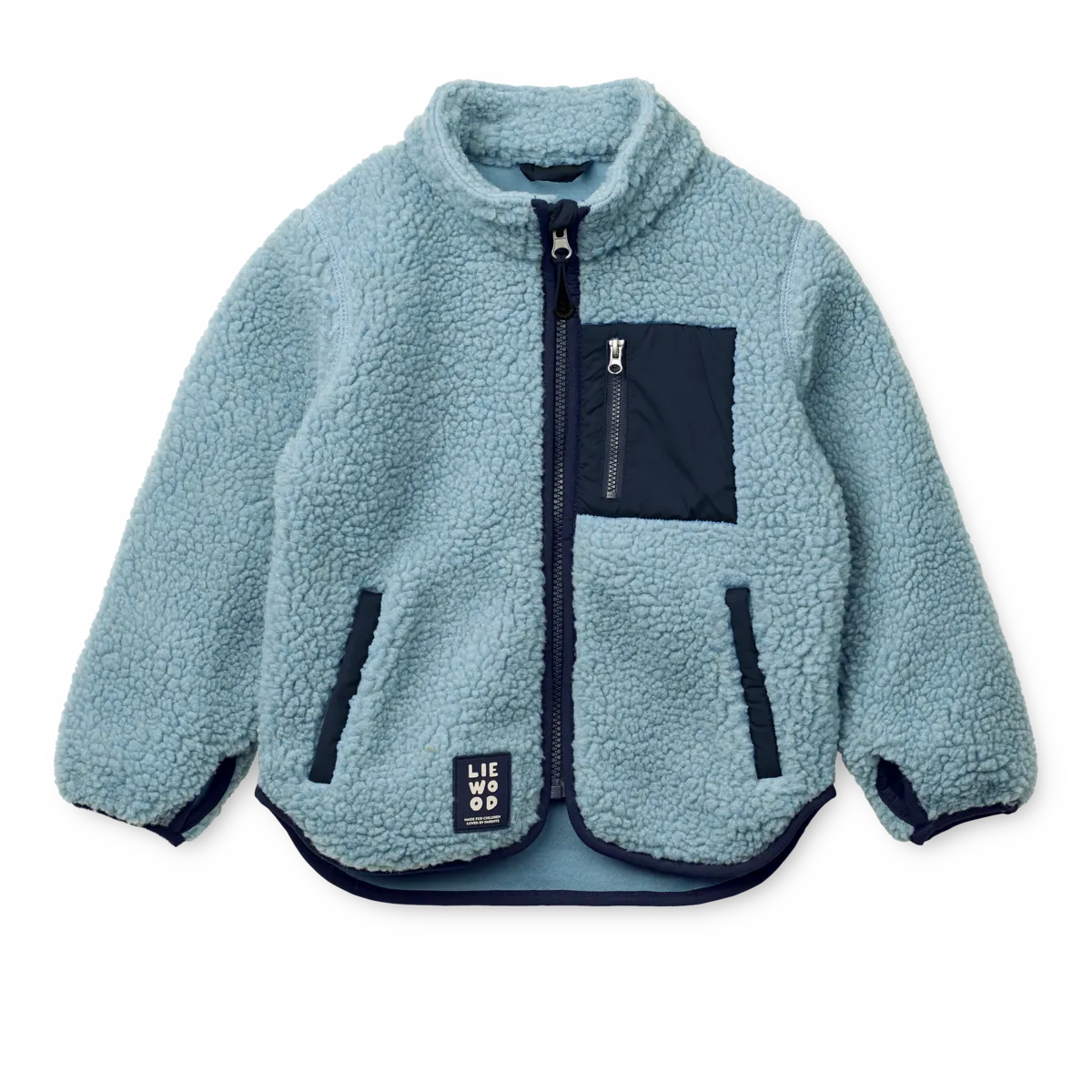 Liewood - nolan pile jacket - beach blue