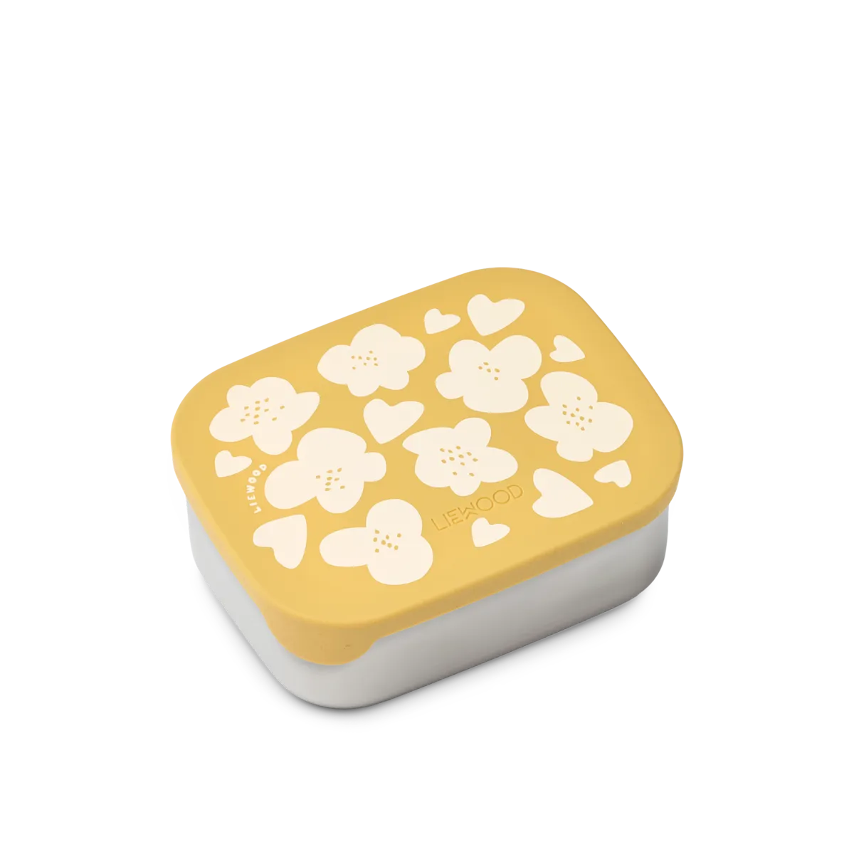 Liewood - arthur printed lunchbox - flower / lemon yellow