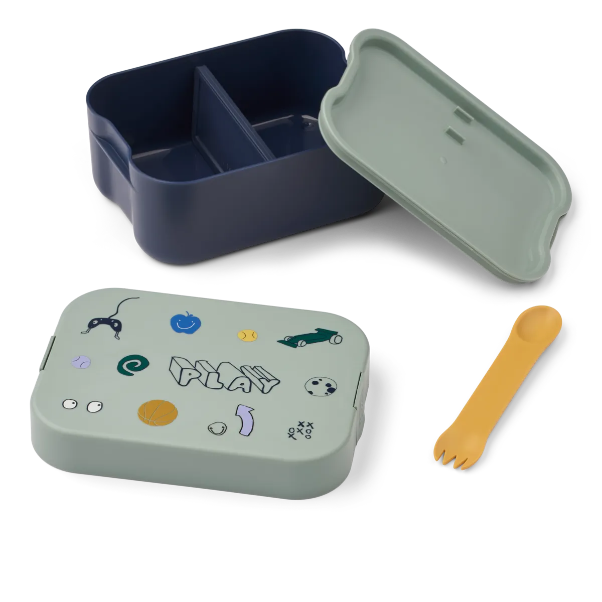 Liewood - kamil lunchbox - play / dusty peppermint