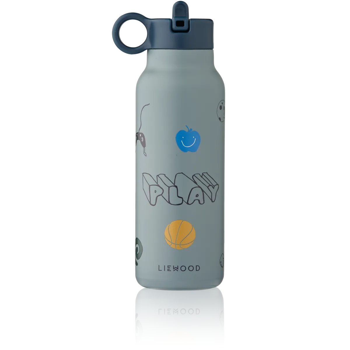 Liewood - falk water bottle - play / dusty peppermint