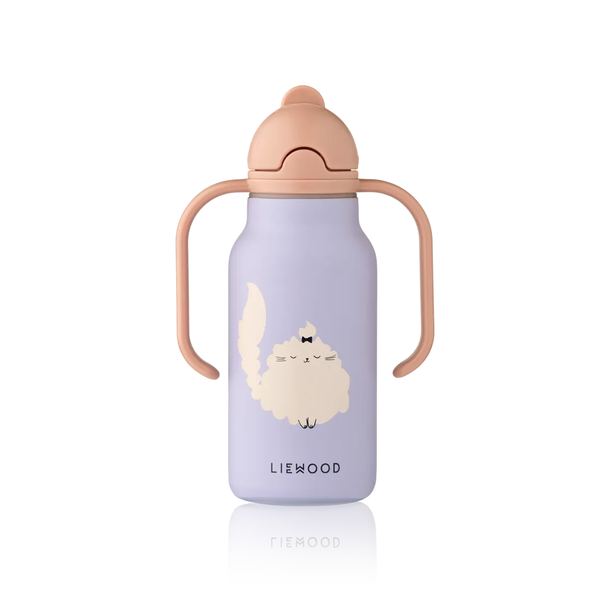 Liewood - kimmie water bottle - cat / warm lilac