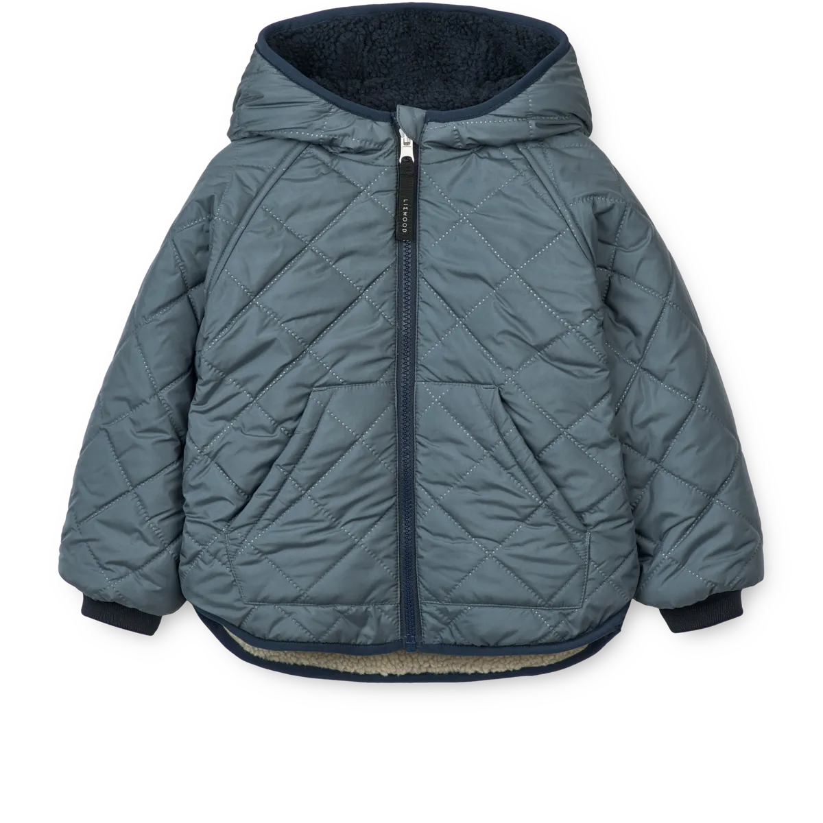 Liewood - jackson reversible jacket - whale blue multi mix