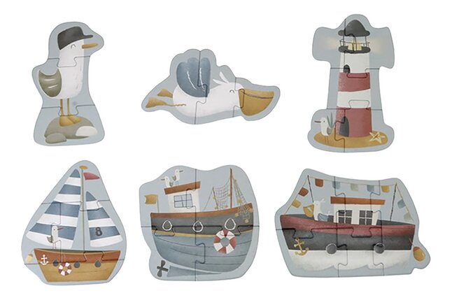 Little Dutch - puzzel - 6 in 1 sailors bay