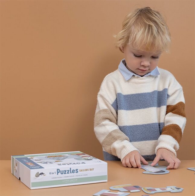 Little Dutch - puzzel - 6 in 1 sailors bay