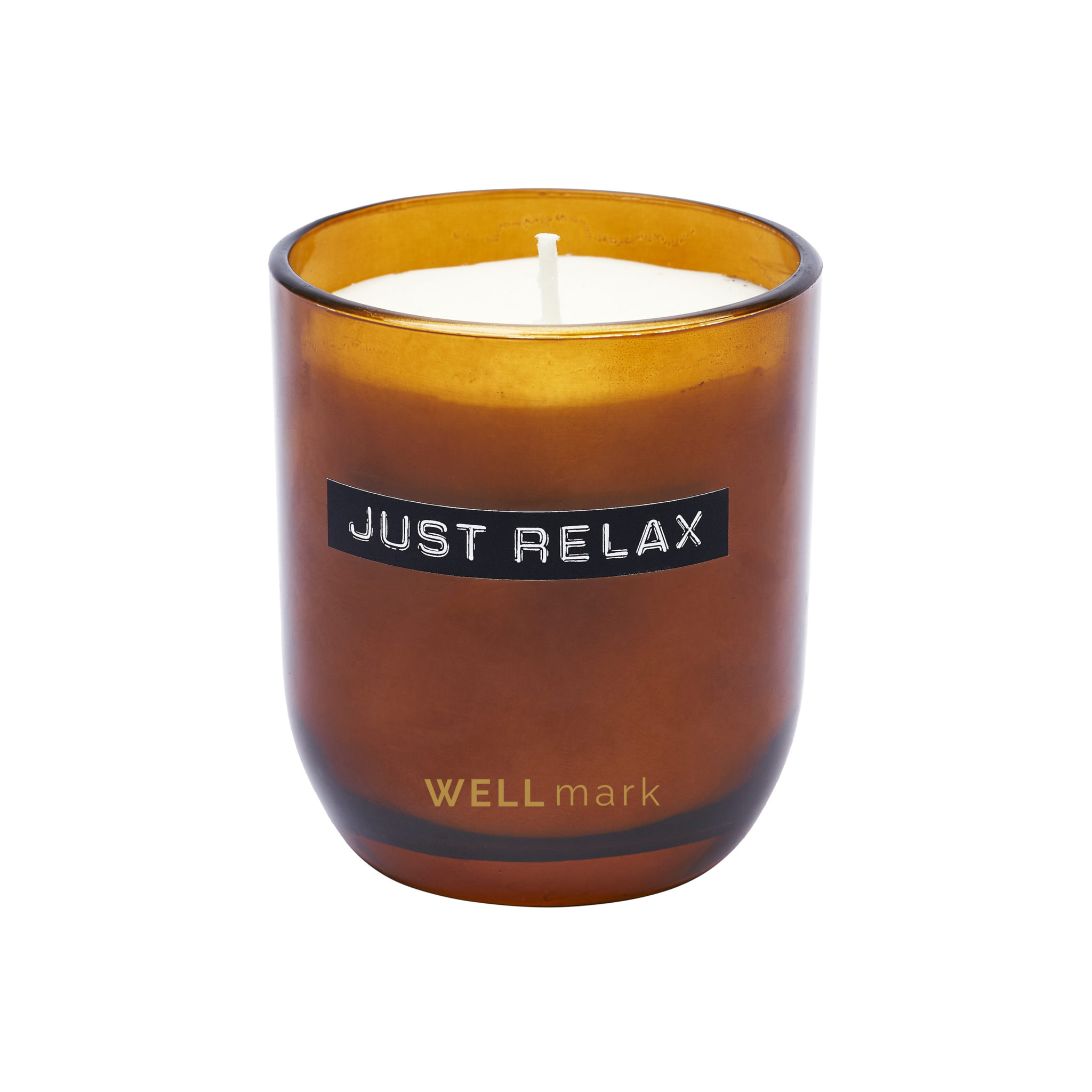 Wellmark - candle jar cedar wood - amber