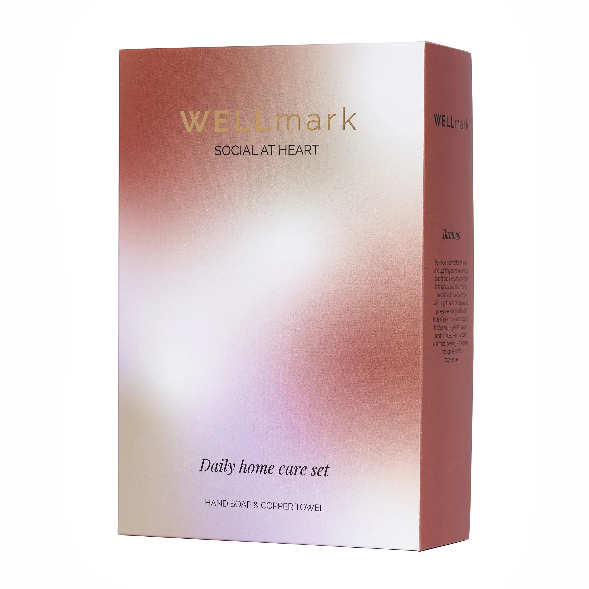 Wellmark - daily home care set - hand soap copper towel