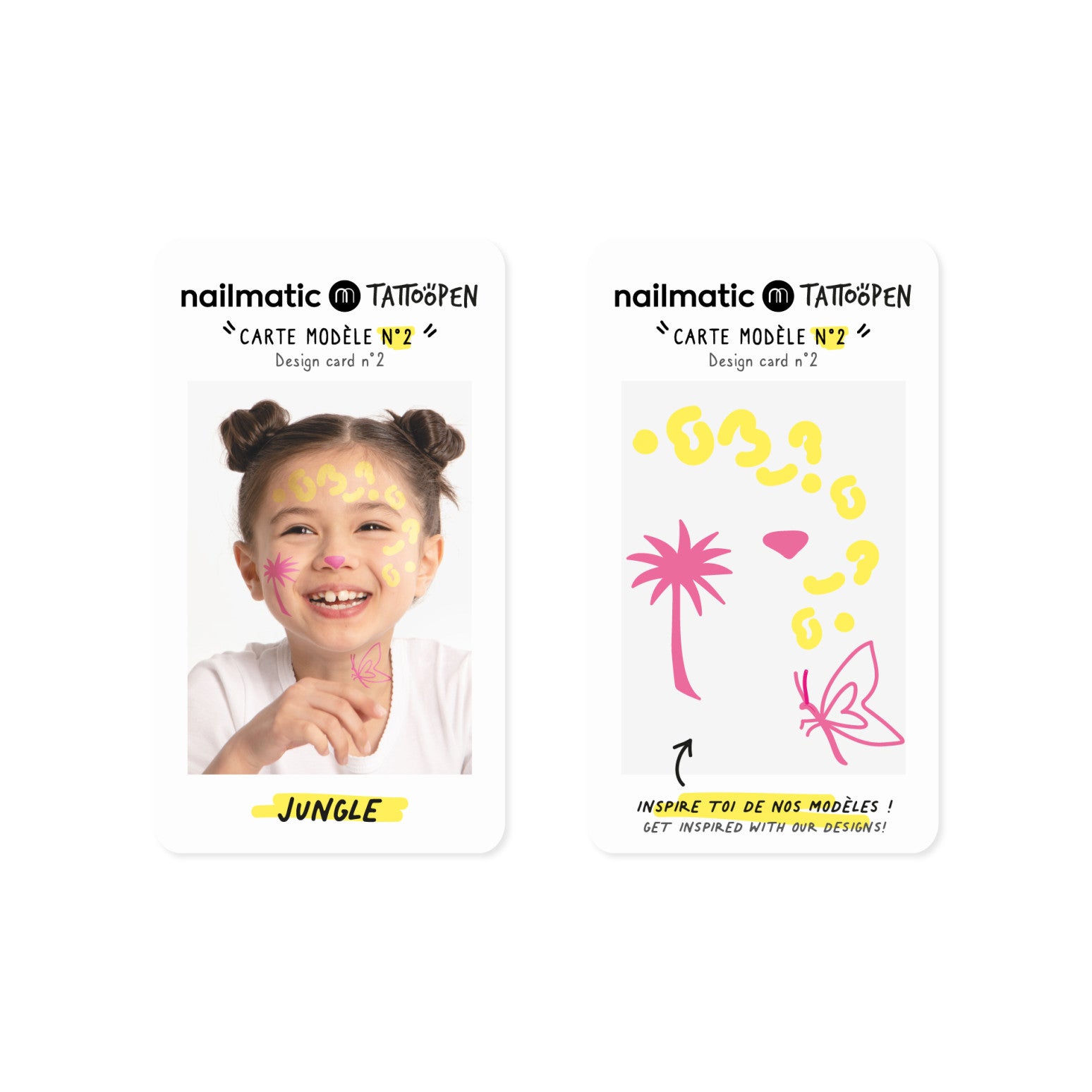 Nailmatic - set van 2 tattoo pennen - jungle