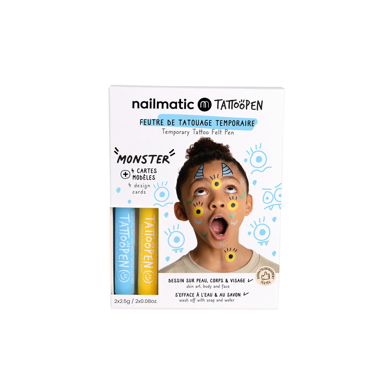 Nailmatic - set van 2 tattoo pennen - monster