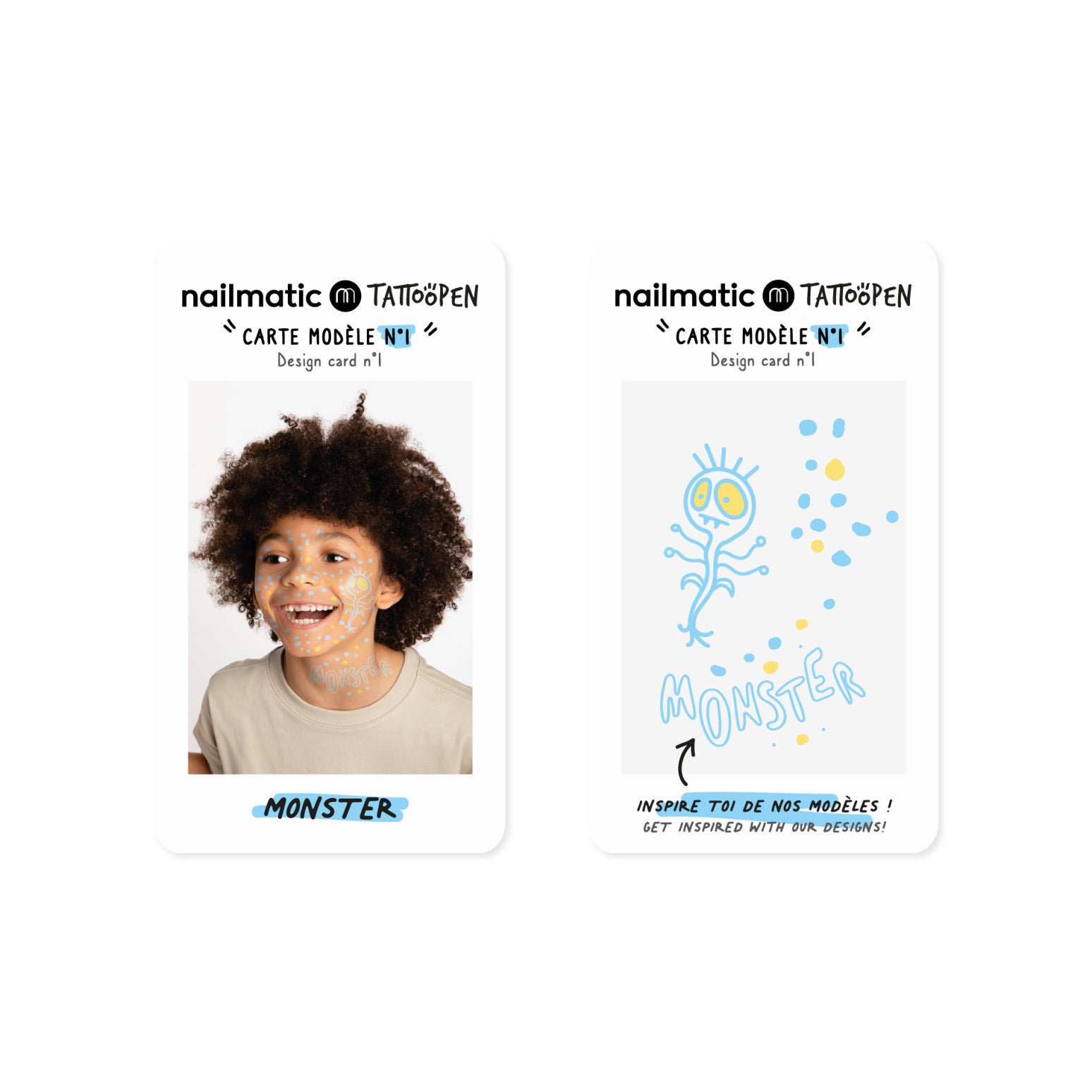 Nailmatic - set van 2 tattoo pennen - monster