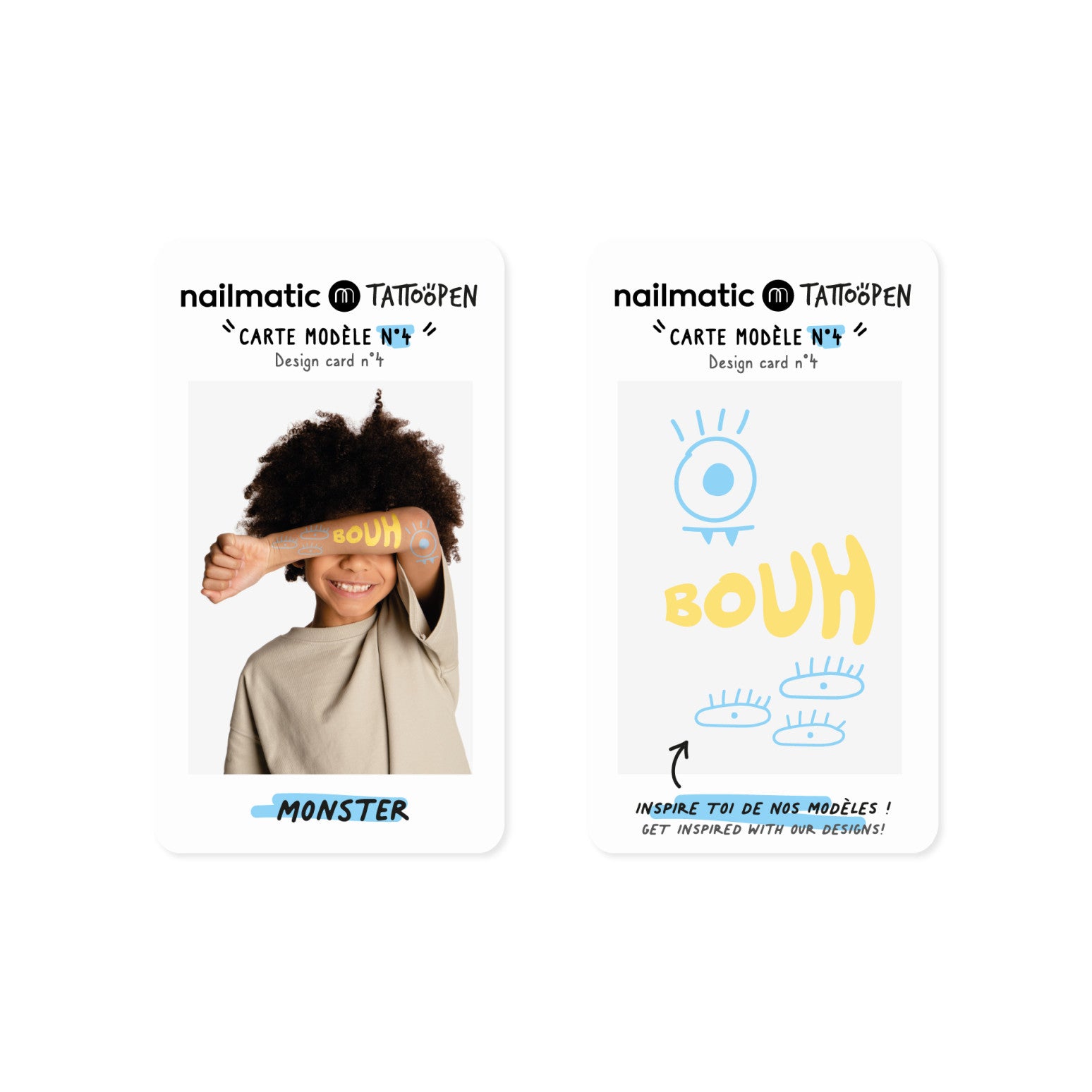 Nailmatic - set van 2 tattoo pennen - monster