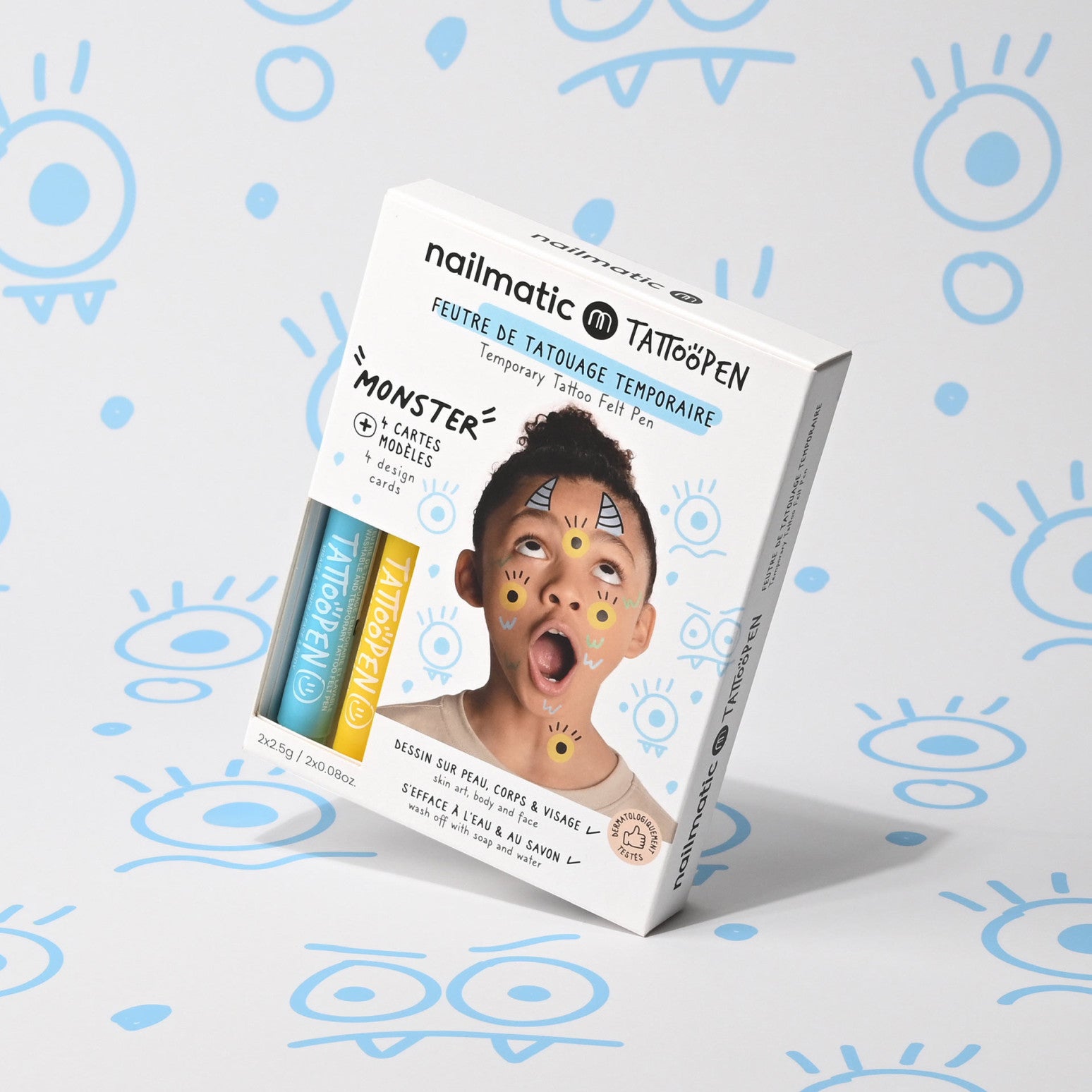 Nailmatic - set van 2 tattoo pennen - monster