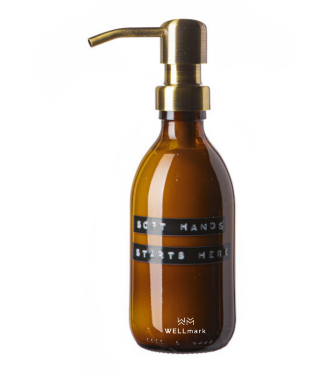 Wellmark - hand lotion amber/brass bamboo 250ml - soft hands start here